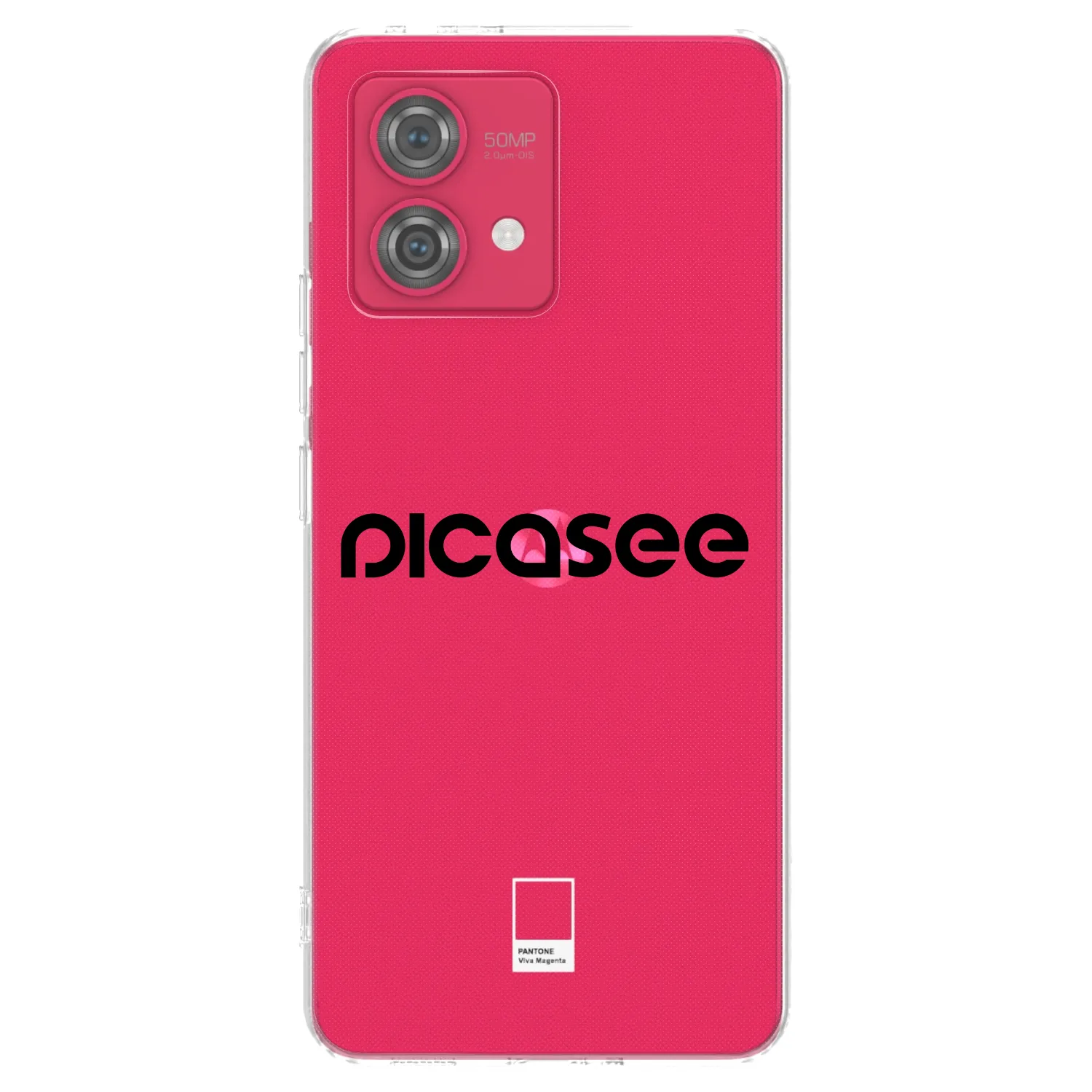 Picasee silikonowe przeźroczyste etui na Motorola Moto G84 5G - Picasee - new logo - black