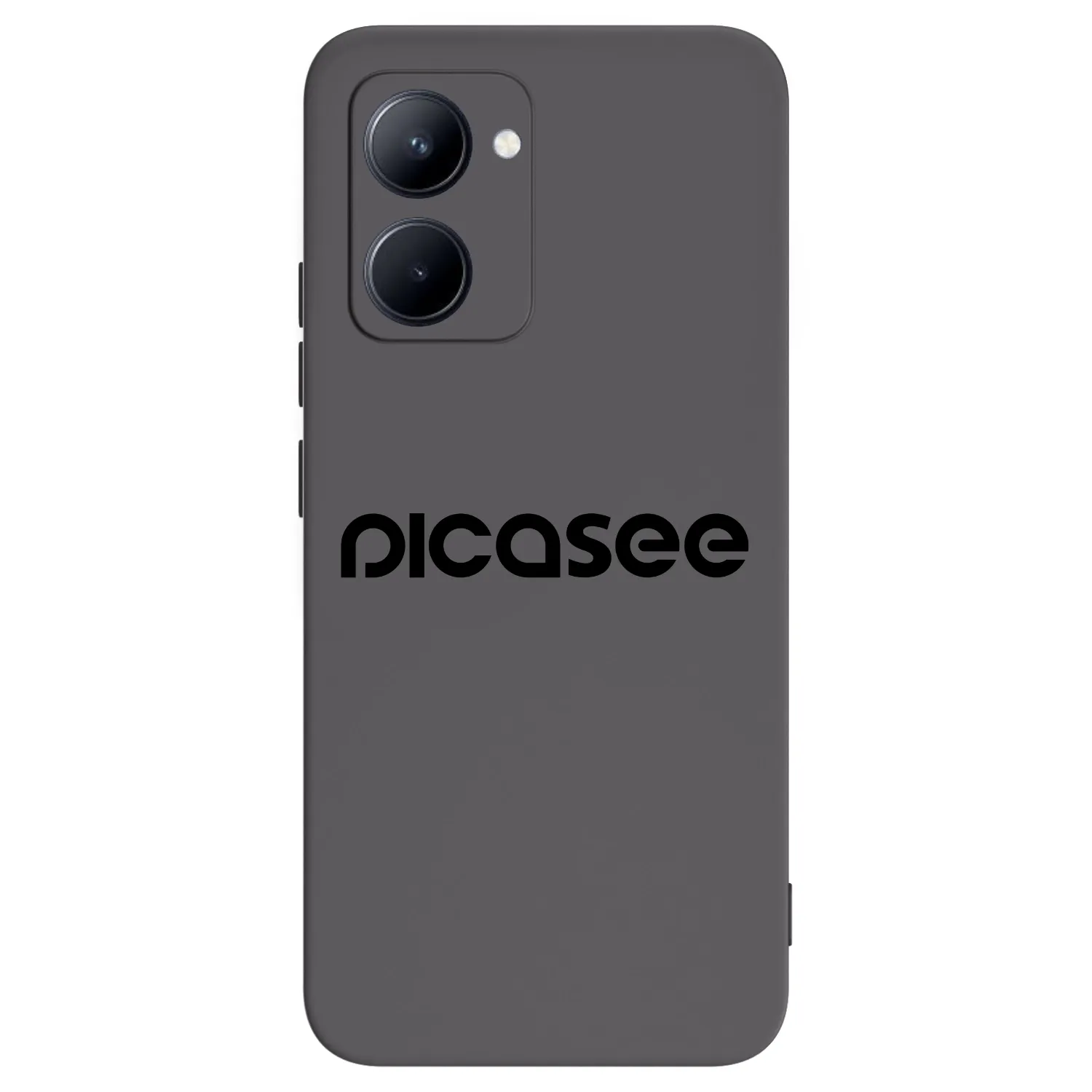 Picasee silikonowe czarne etui na Realme C33 (2023) - Picasee - new logo - black