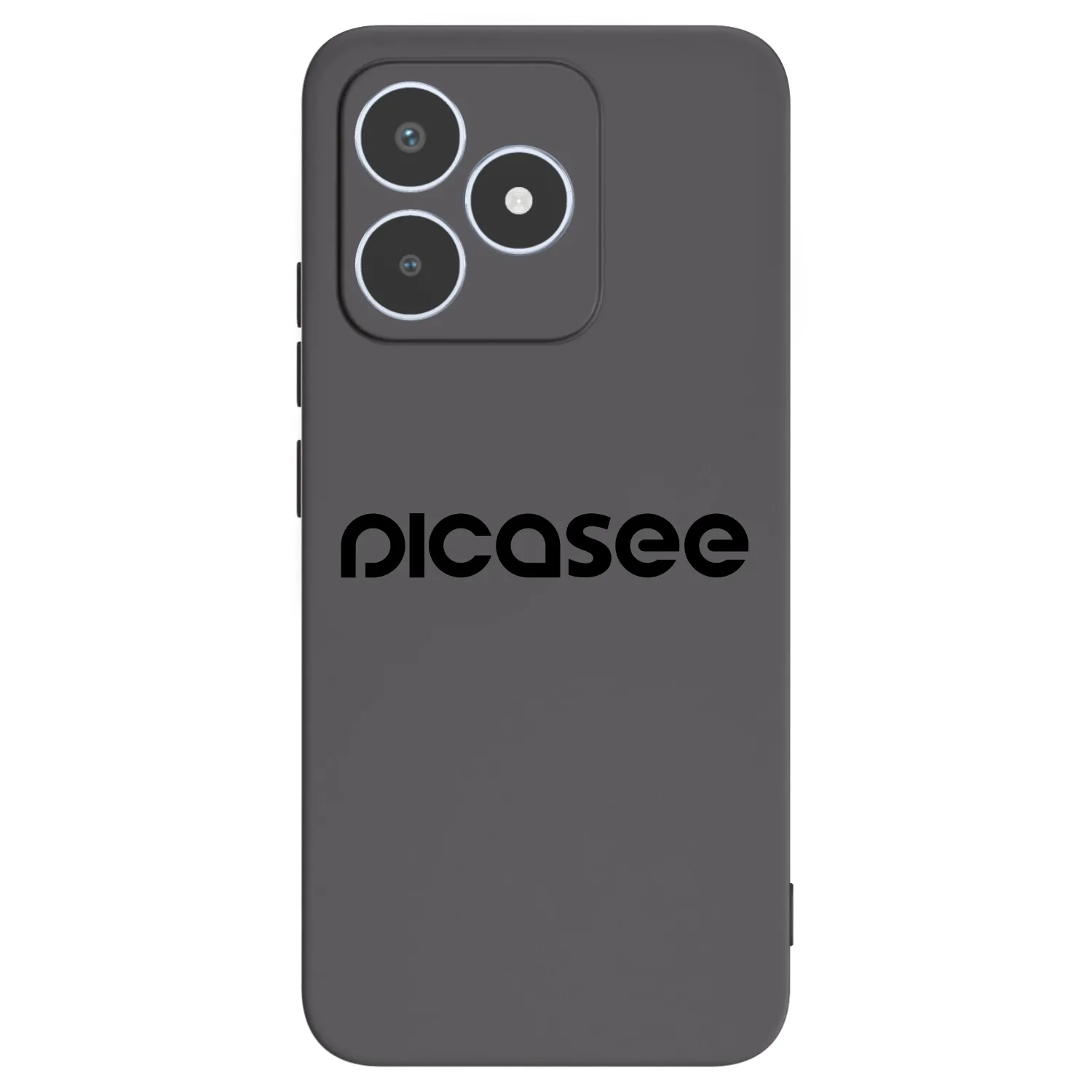 Picasee silikonowe czarne etui na Realme C53 - Picasee - new logo - black