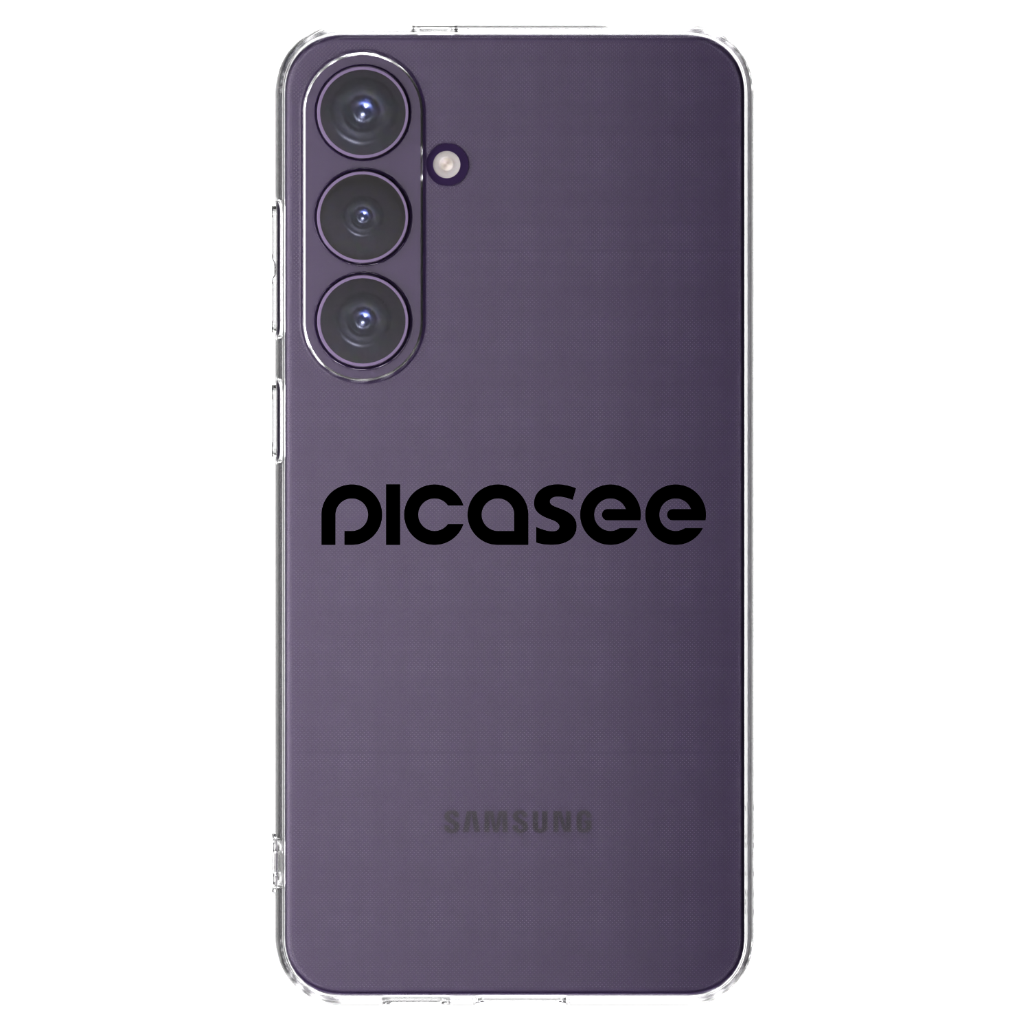 Picasee silikonowe przeźroczyste etui na Samsung Galaxy S24+ S926B 5G - Picasee - new logo - black