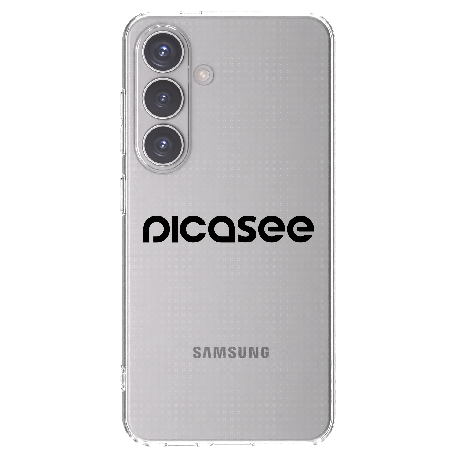 Picasee silikonowe przeźroczyste etui na Samsung Galaxy S24 S921B 5G - Picasee - new logo - black
