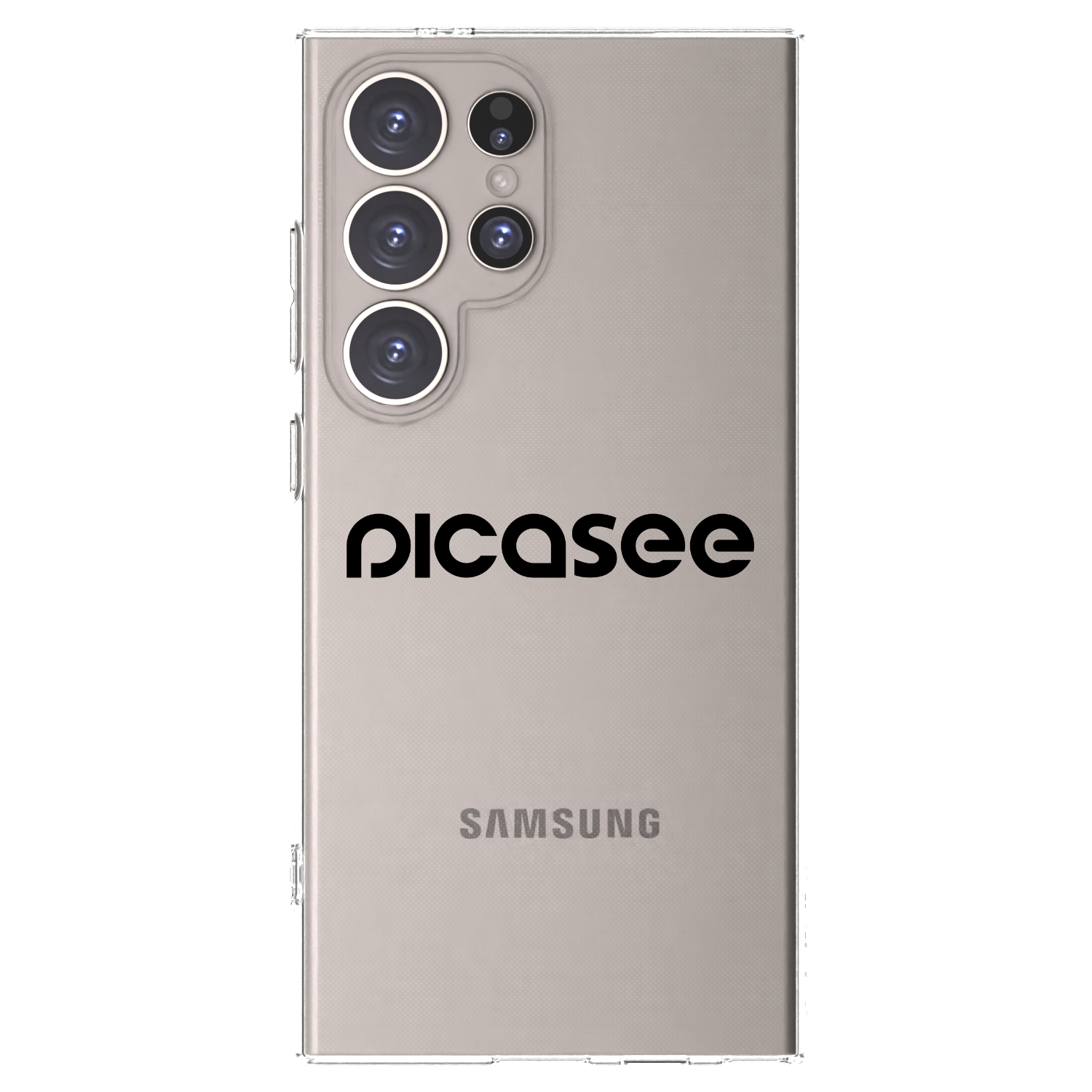Picasee silikonowe przeźroczyste etui na Samsung Galaxy S24 Ultra S928B 5G - Picasee - new logo - black