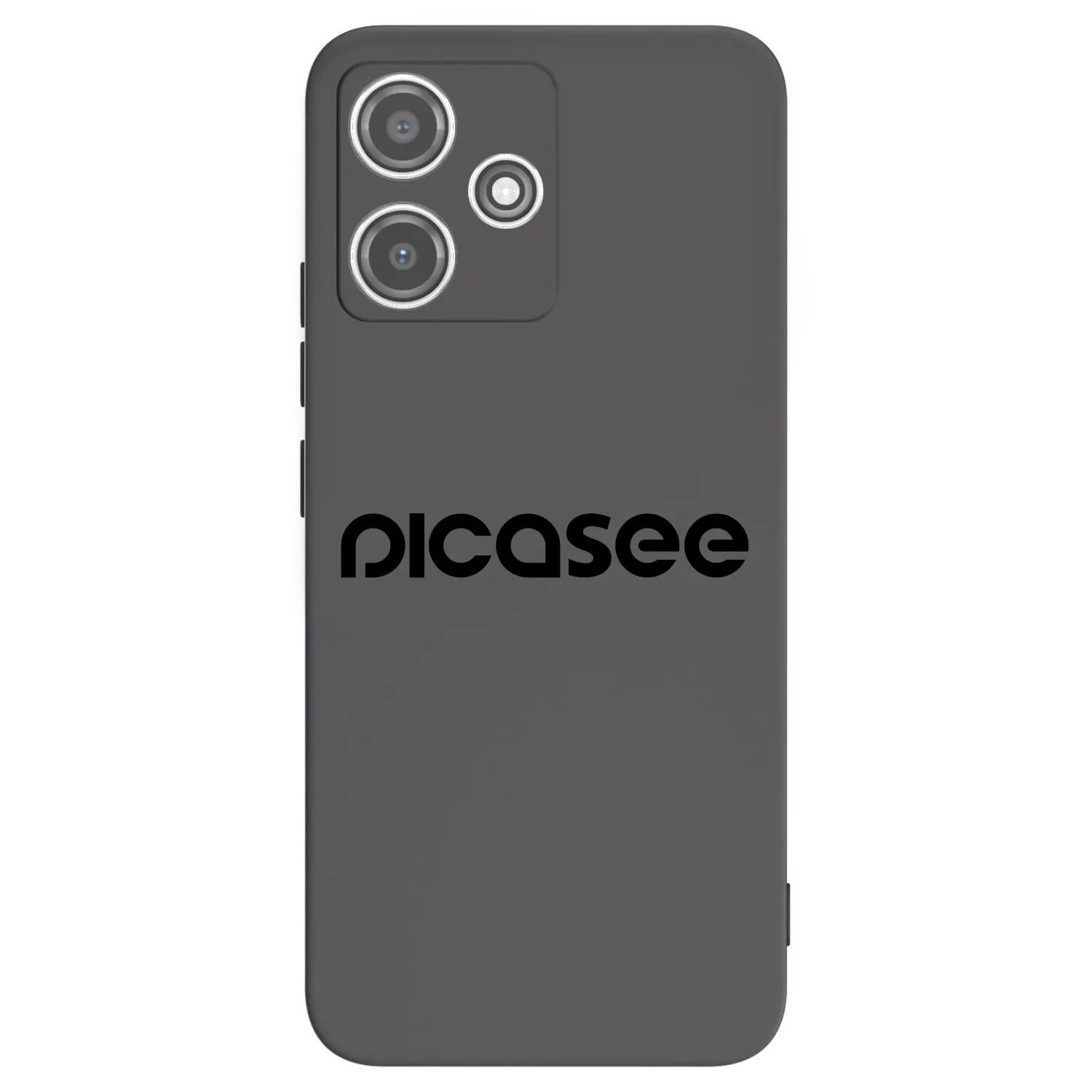 Picasee silikonowe czarne etui na Xiaomi Redmi 12 5G - Picasee - new logo - black