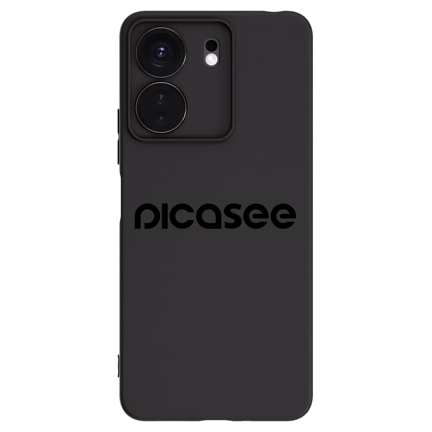 Picasee silikonowe czarne etui na Xiaomi Redmi 13C 4G - Picasee - new logo - black