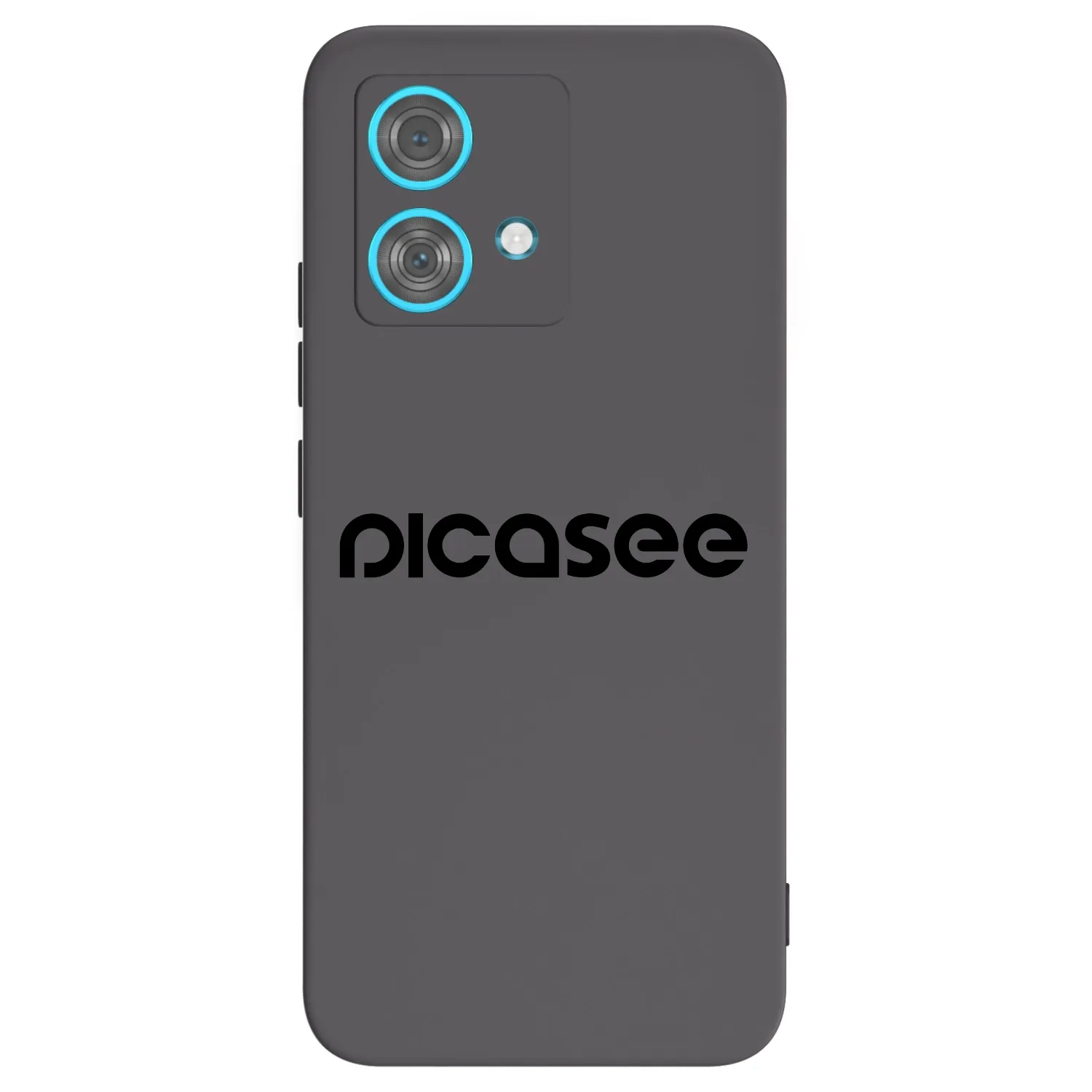 Picasee silikonowe czarne etui na Motorola Edge 40 Neo - Picasee - new logo - black