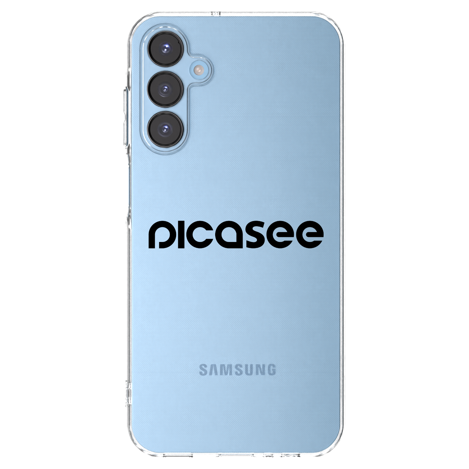 Picasee silikonowe przeźroczyste etui na Samsung Galaxy A15 A156B 5G - Picasee - new logo - black