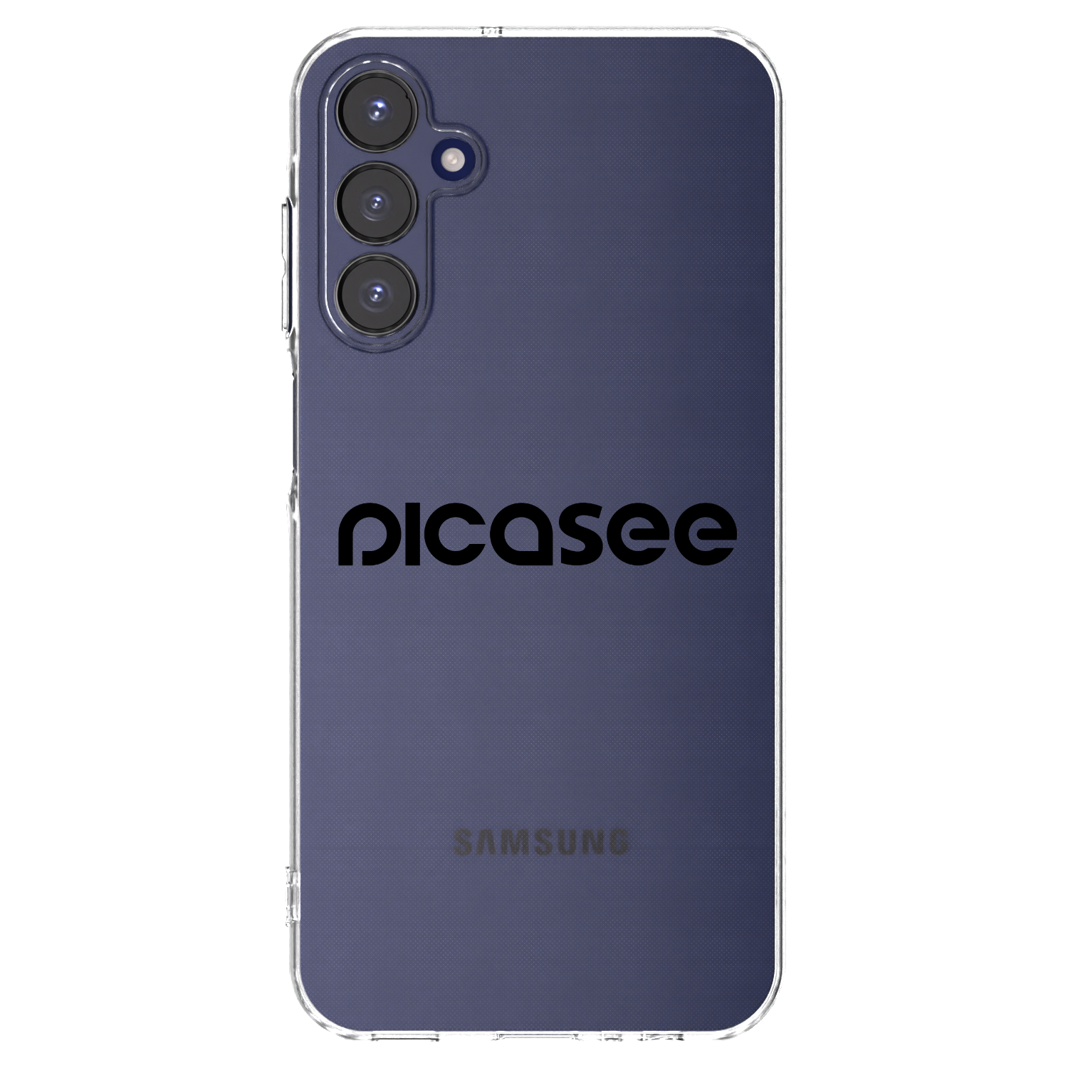 Picasee silikonowe przeźroczyste etui na Samsung Galaxy A15 A155F 4G - Picasee - new logo - black