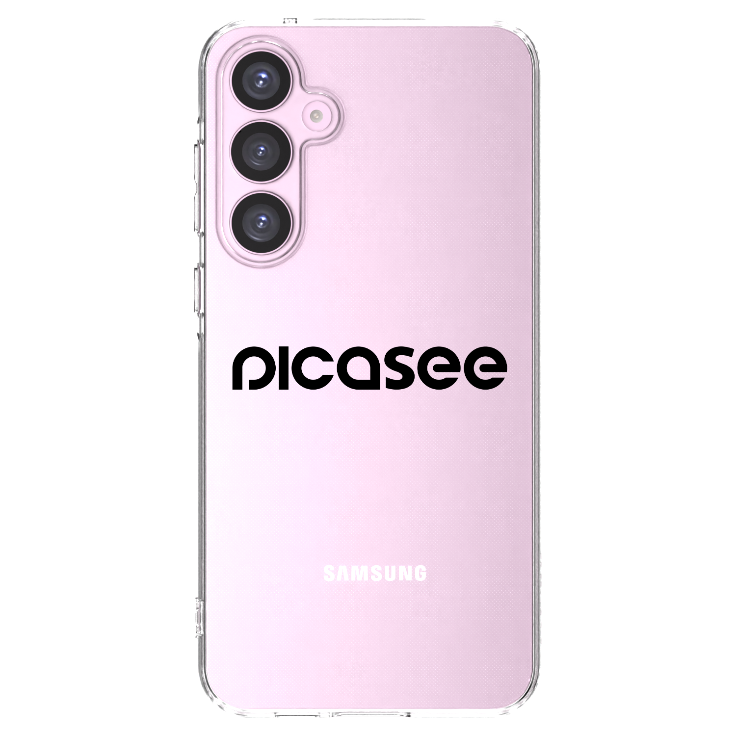 Picasee silikonowe przeźroczyste etui na Samsung Galaxy A55 5G A556B - Picasee - new logo - black
