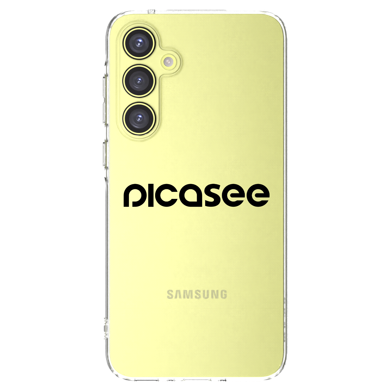 Picasee silikonowe przeźroczyste etui na Samsung Galaxy A35 5G A356B - Picasee - new logo - black