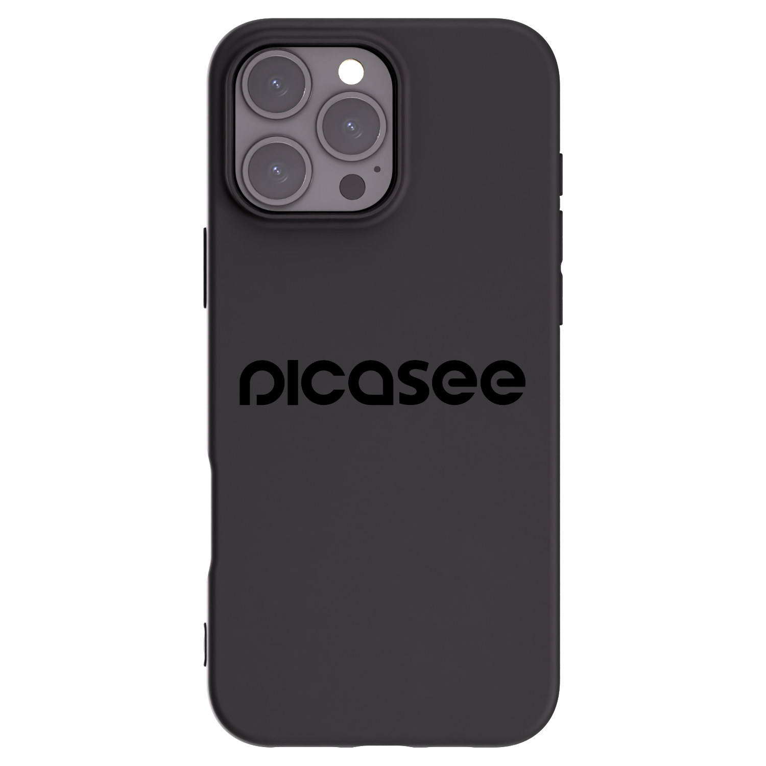 Picasee silikonowe czarne etui na Apple iPhone 16 Pro Max - Picasee - new logo - black