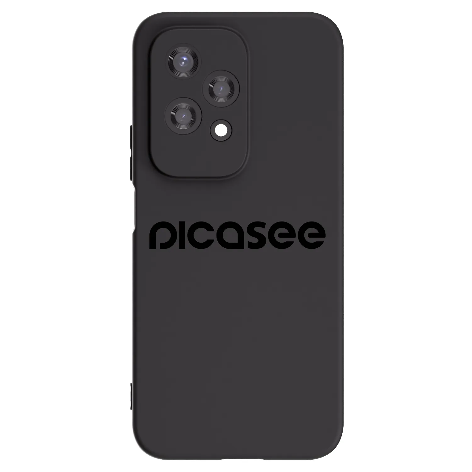 Picasee silikonowe czarne etui na Honor 200 Lite - Picasee - new logo - black
