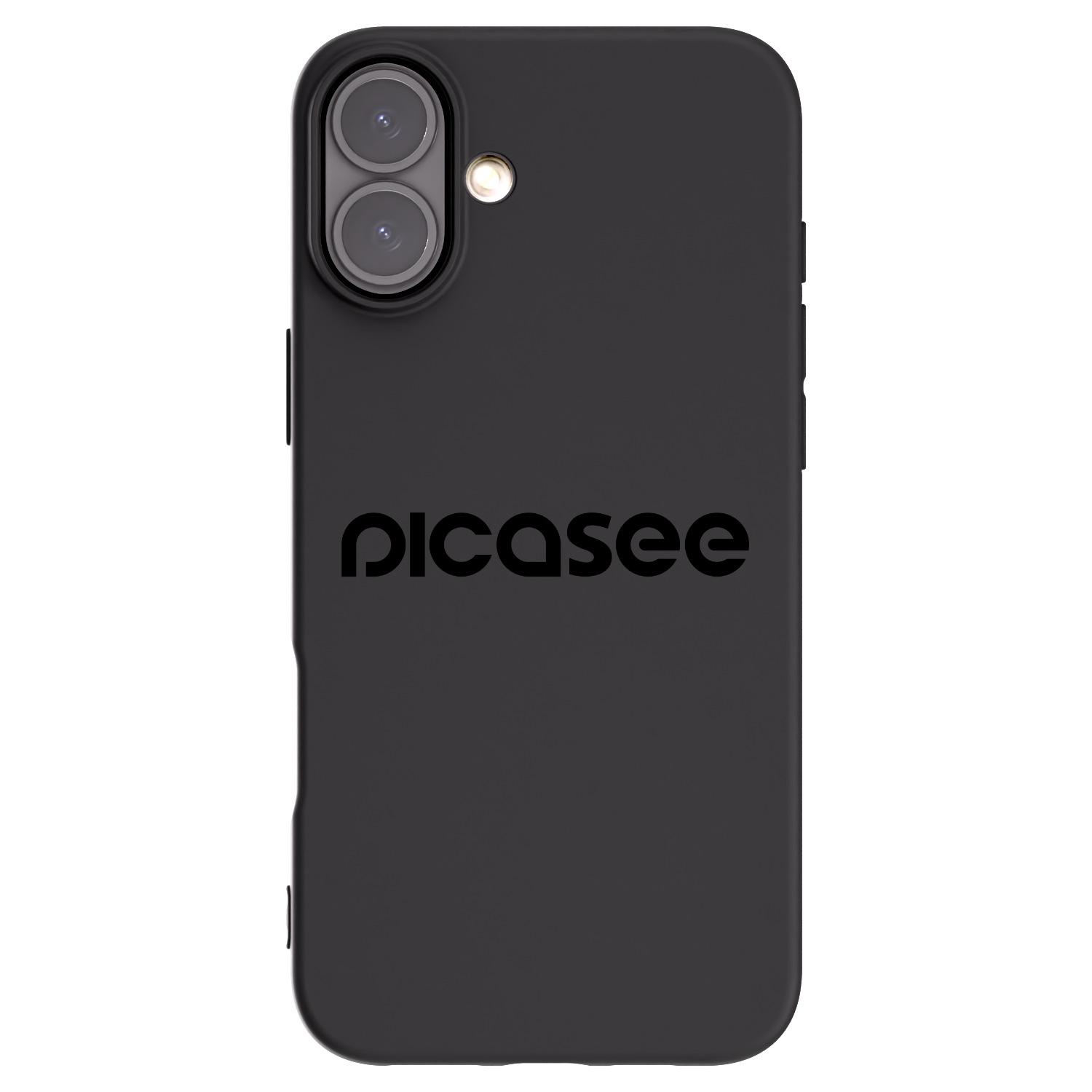 Picasee silikonowe czarne etui na Apple iPhone 16 Plus - Picasee - new logo - black