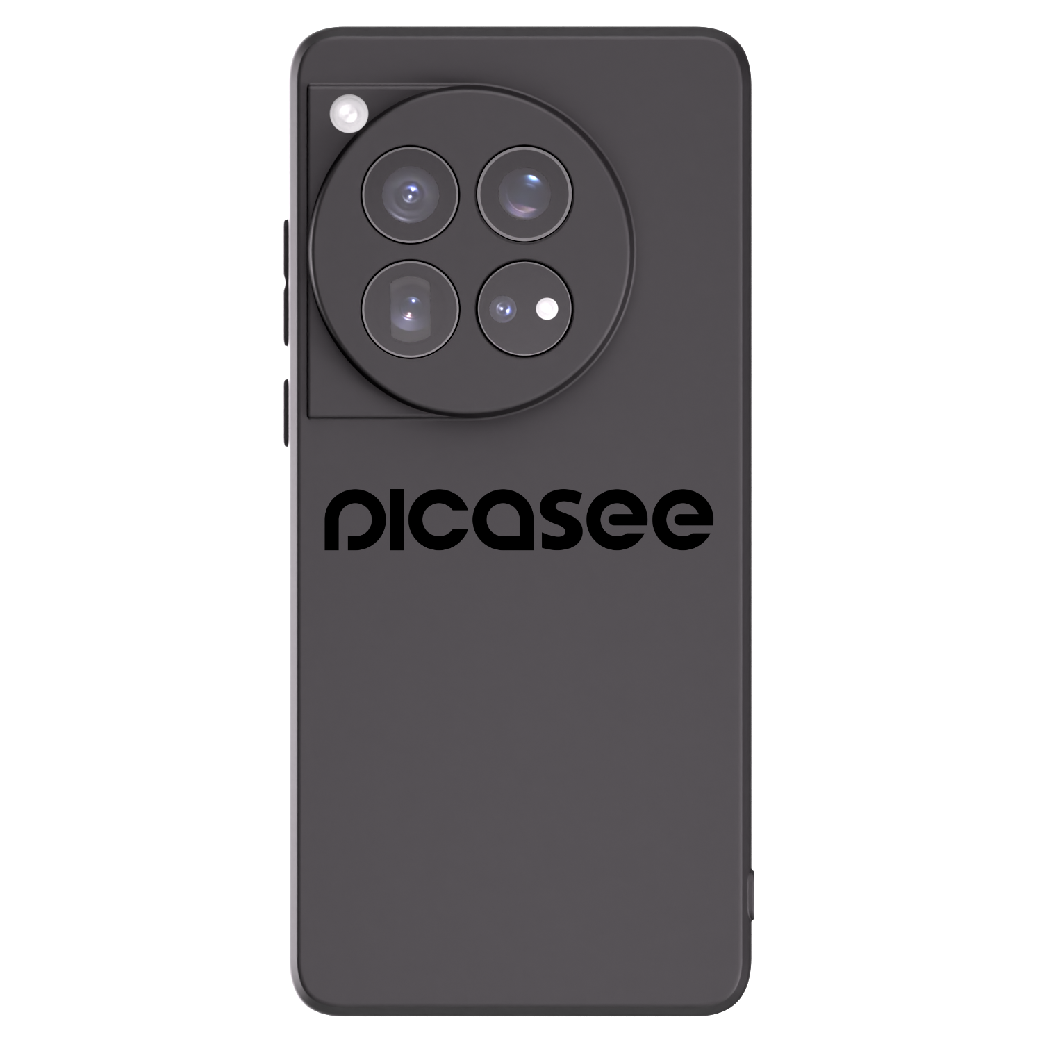 Picasee silikonowe czarne etui na OnePlus 12 5G - Picasee - new logo - black
