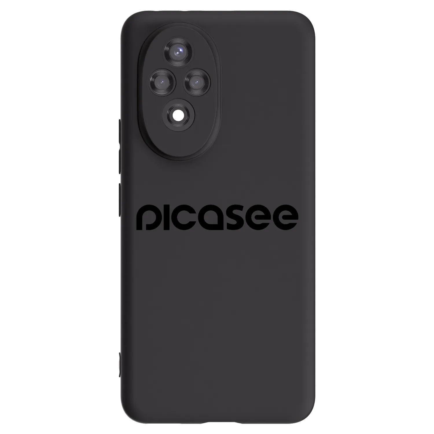 Picasee silikonowe czarne etui na Honor 200 Pro 5G - Picasee - new logo - black
