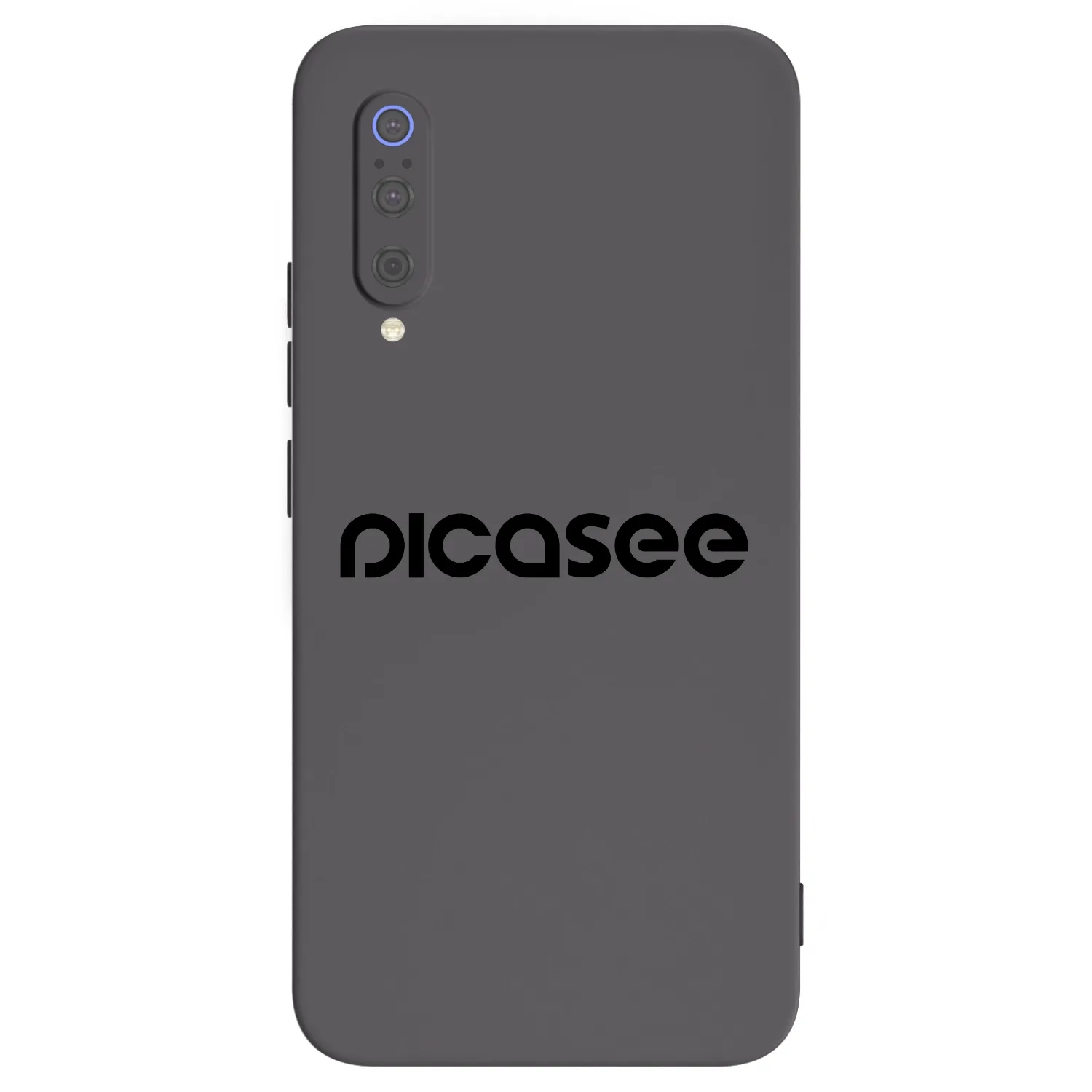 Picasee silikonowe czarne etui na Xiaomi Mi 9 - Picasee - new logo - black