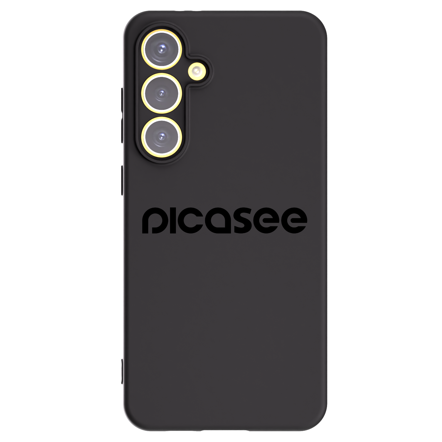 Picasee silikonowe czarne etui na Samsung Galaxy S24 FE S721B - Picasee - new logo - black