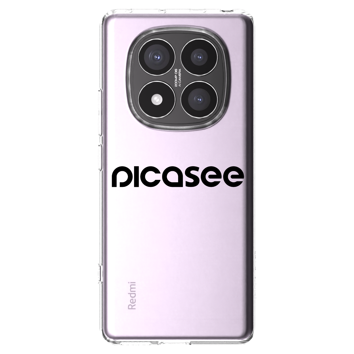 Picasee silikonowe przeźroczyste etui na Xiaomi Redmi Note 14 Pro+ 5G - Picasee - new logo - black