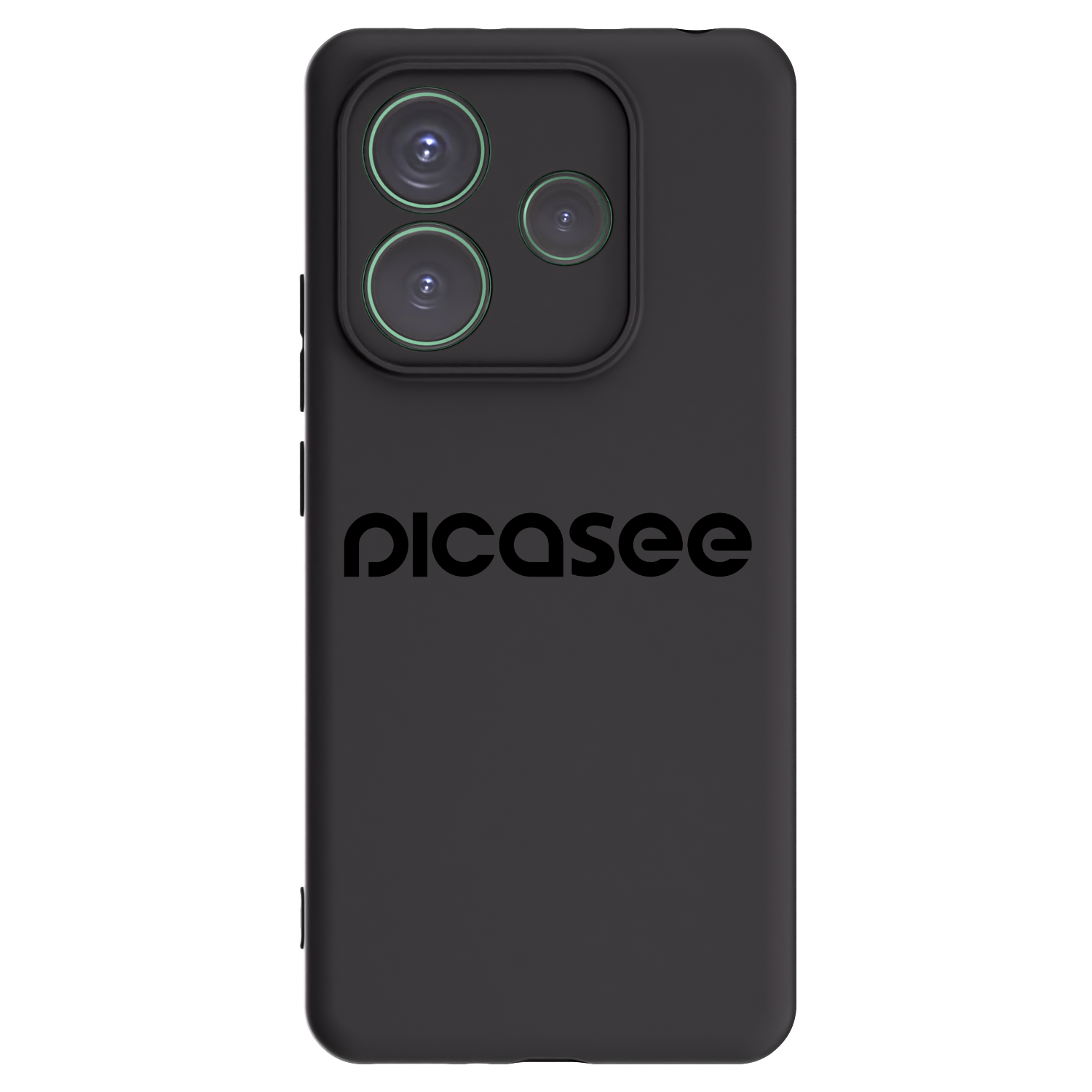 Picasee silikonowe czarne etui na Xiaomi Redmi Note 14 5G - Picasee - new logo - black