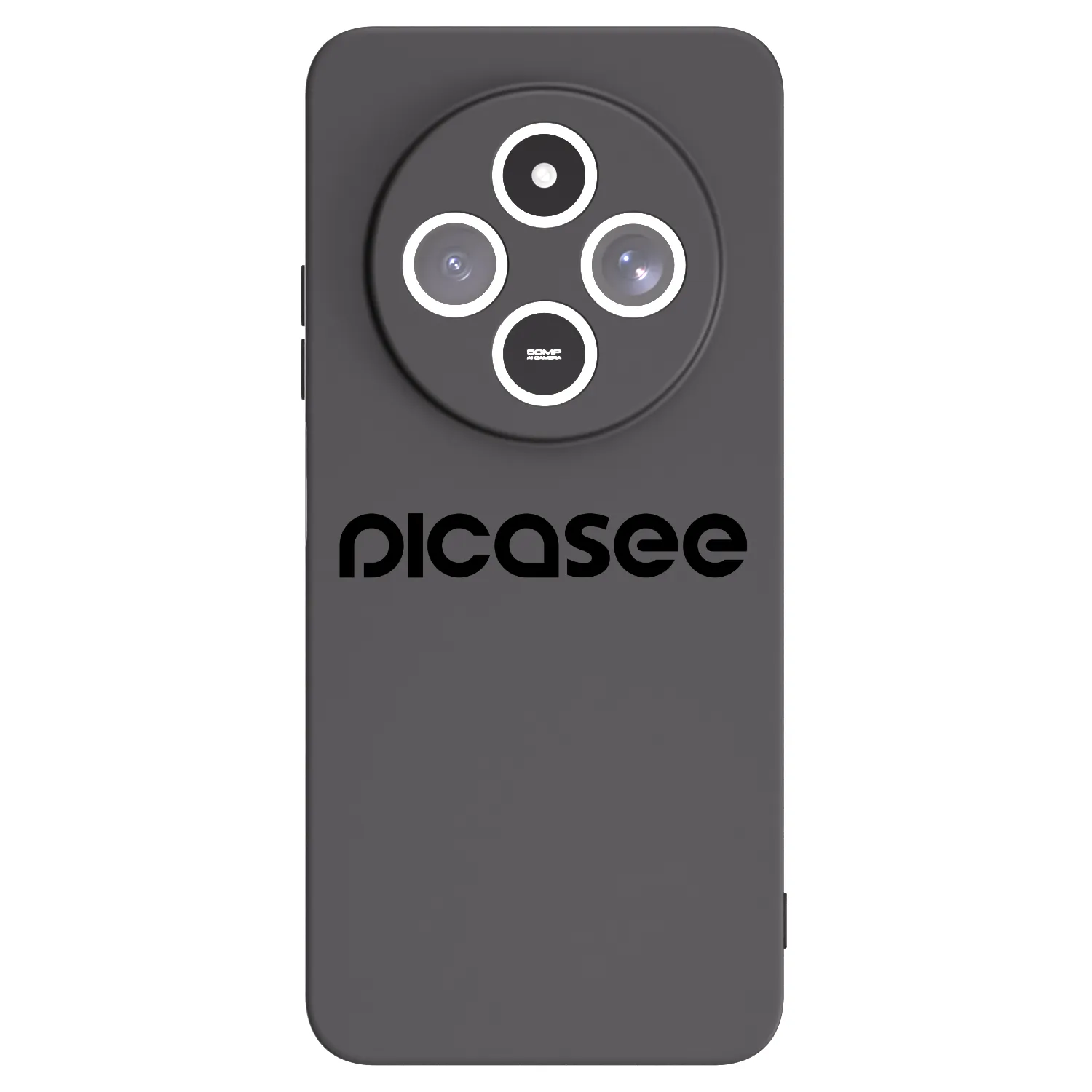 Picasee silikonowe czarne etui na Xiaomi Redmi 14C - Picasee - new logo - black