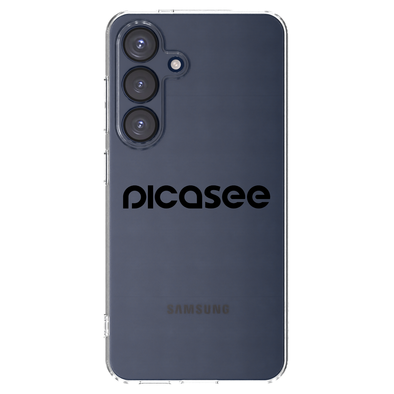 Picasee silikonowe przeźroczyste etui na Samsung Galaxy S25 5G - Picasee - new logo - black