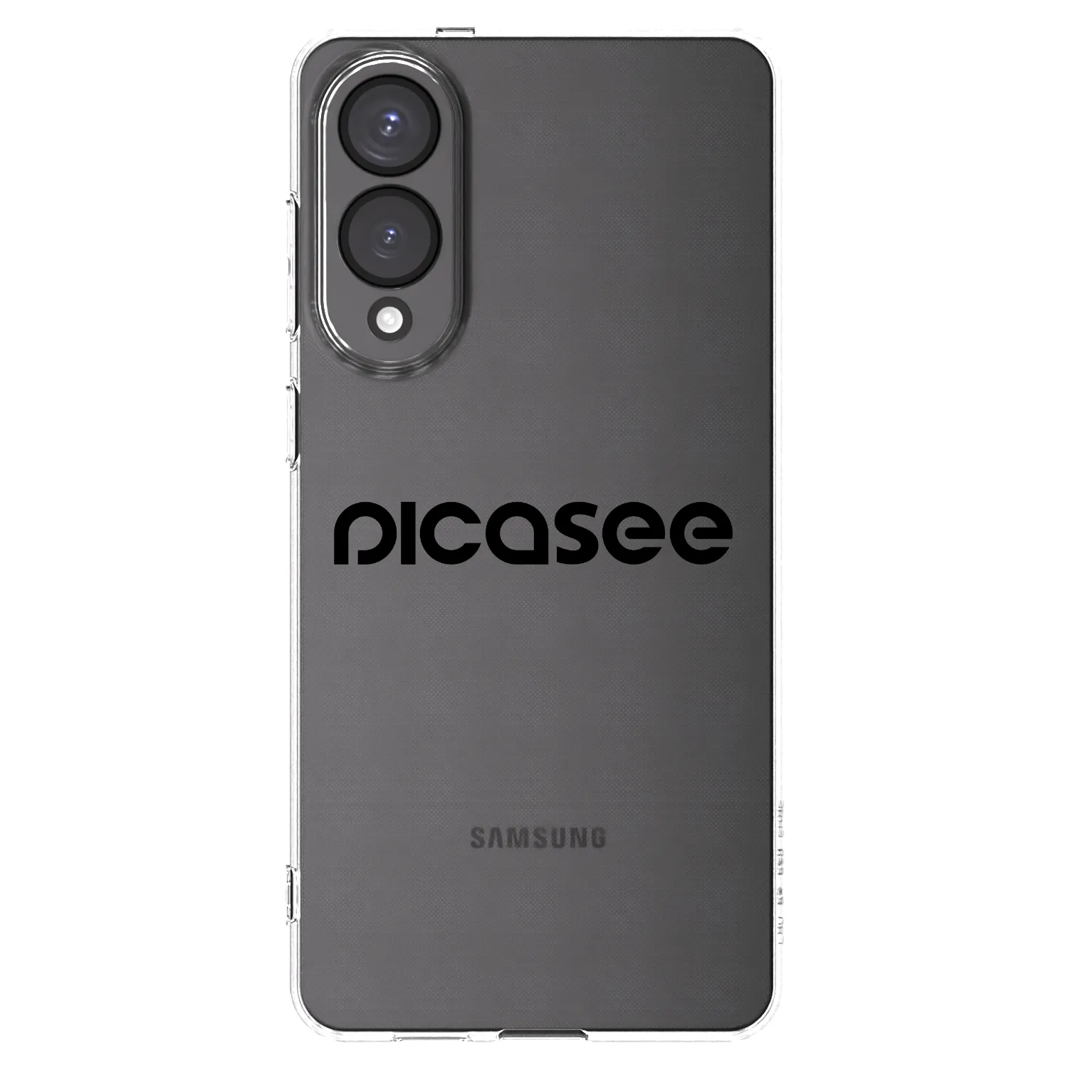 Picasee silikonowe przeźroczyste etui na Samsung Galaxy S25 Edge 5G - Picasee - new logo - black