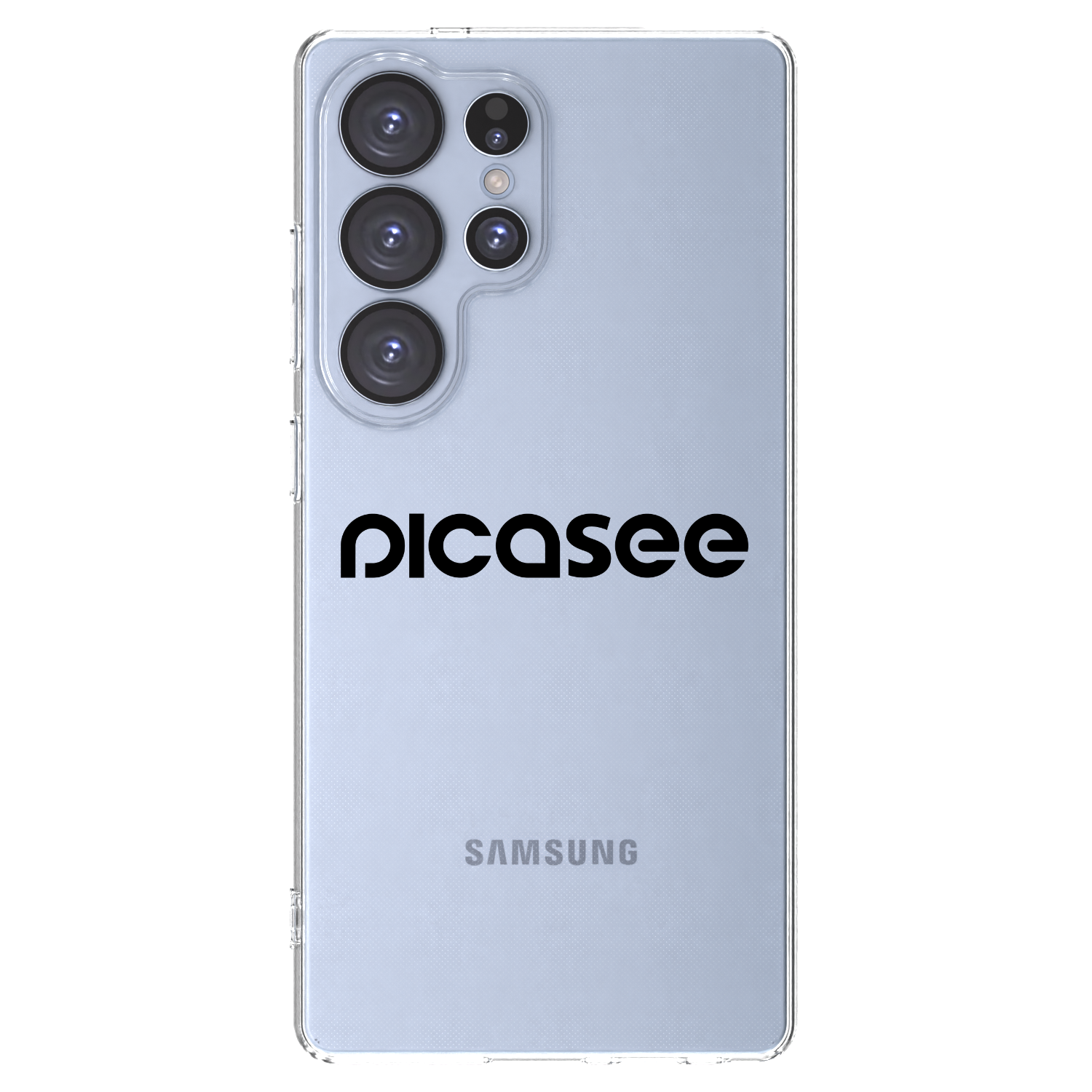 Picasee silikonowe przeźroczyste etui na Samsung Galaxy S25 Ultra 5G - Picasee - new logo - black
