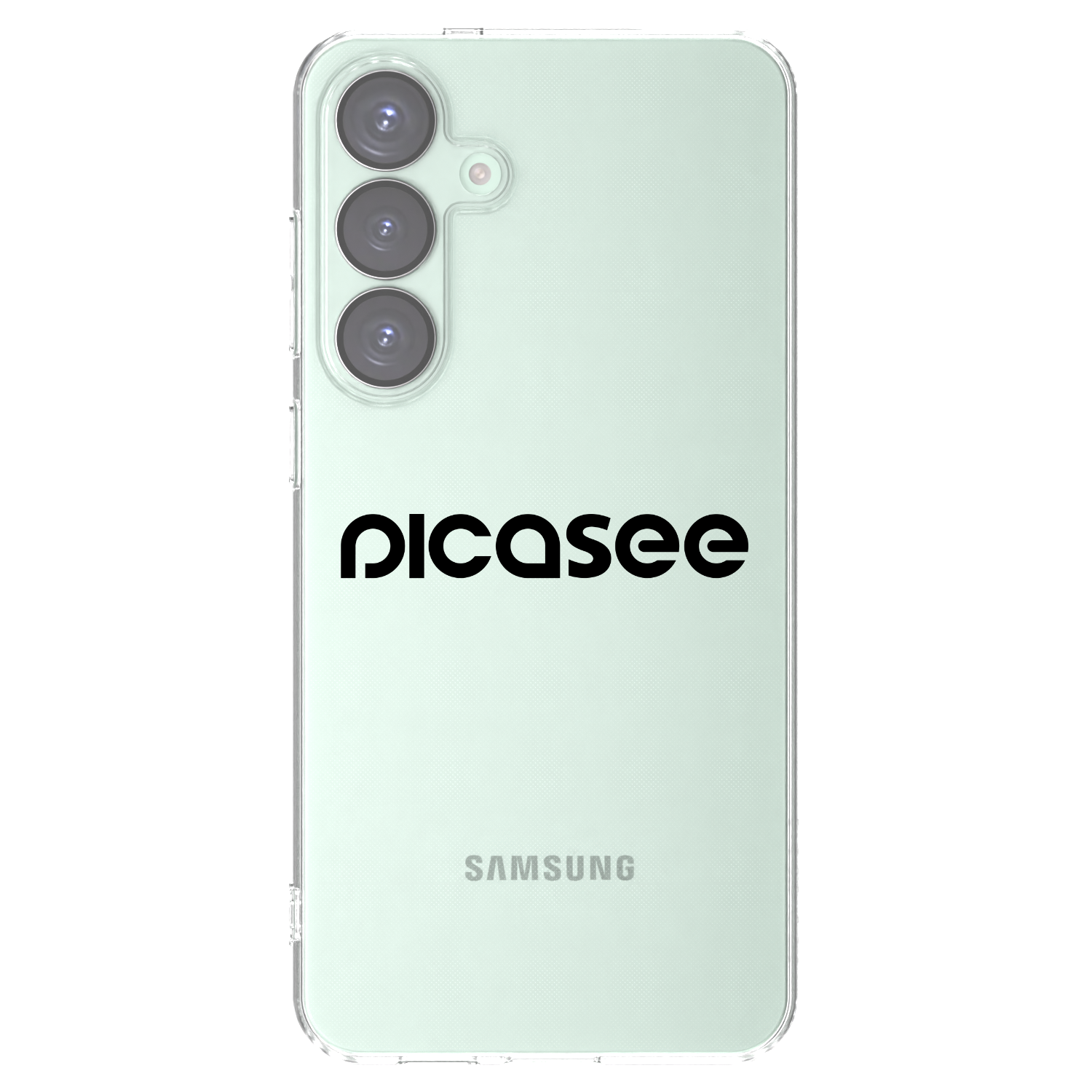 Picasee silikonowe przeźroczyste etui na Samsung Galaxy S25+ 5G - Picasee - new logo - black
