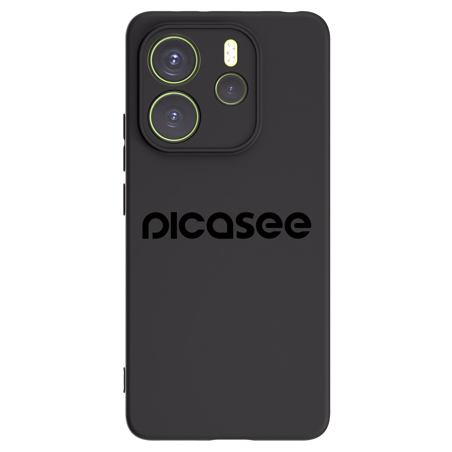 Picasee silikonowe czarne etui na Xiaomi Redmi Note 14 4G - Picasee - new logo - black