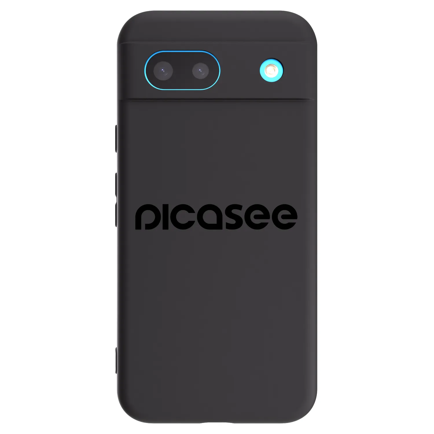 Picasee silikonowe czarne etui na Google Pixel 8a - Picasee - new logo - black