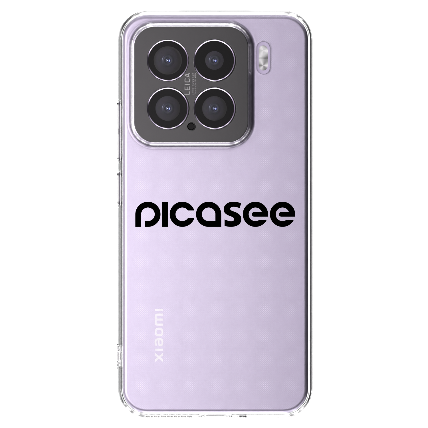 Picasee silikonowe przeźroczyste etui na Xiaomi 15 - Picasee - new logo - black