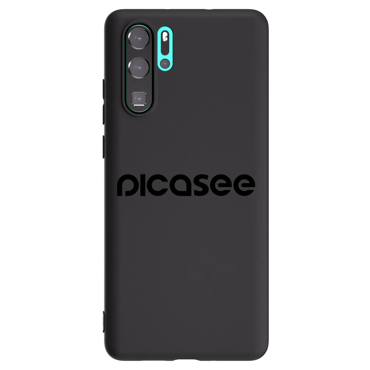 Picasee silikonowe czarne etui na Huawei P30 Pro - Picasee - new logo - black