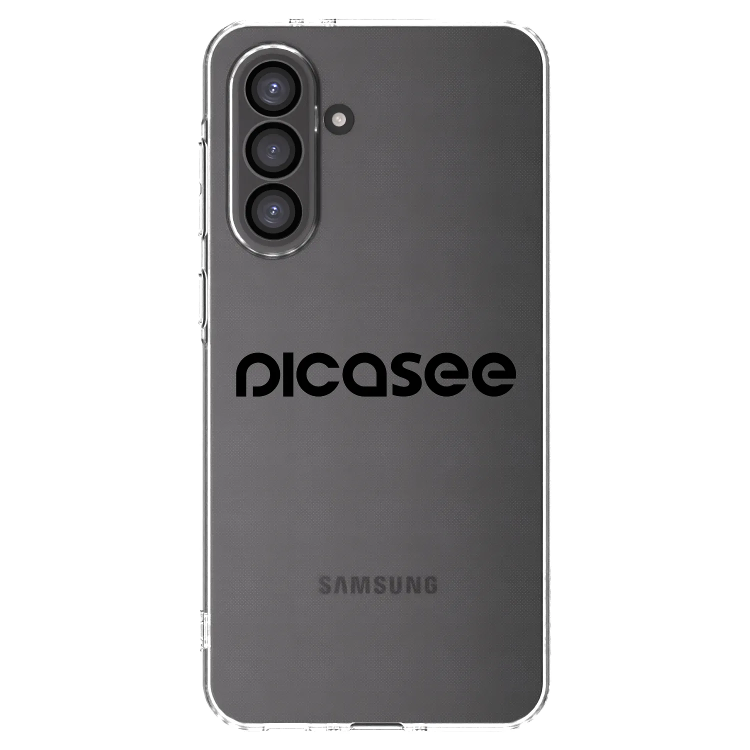 Picasee silikonowe przeźroczyste etui na Samsung Galaxy A56 5G A566B - Picasee - new logo - black