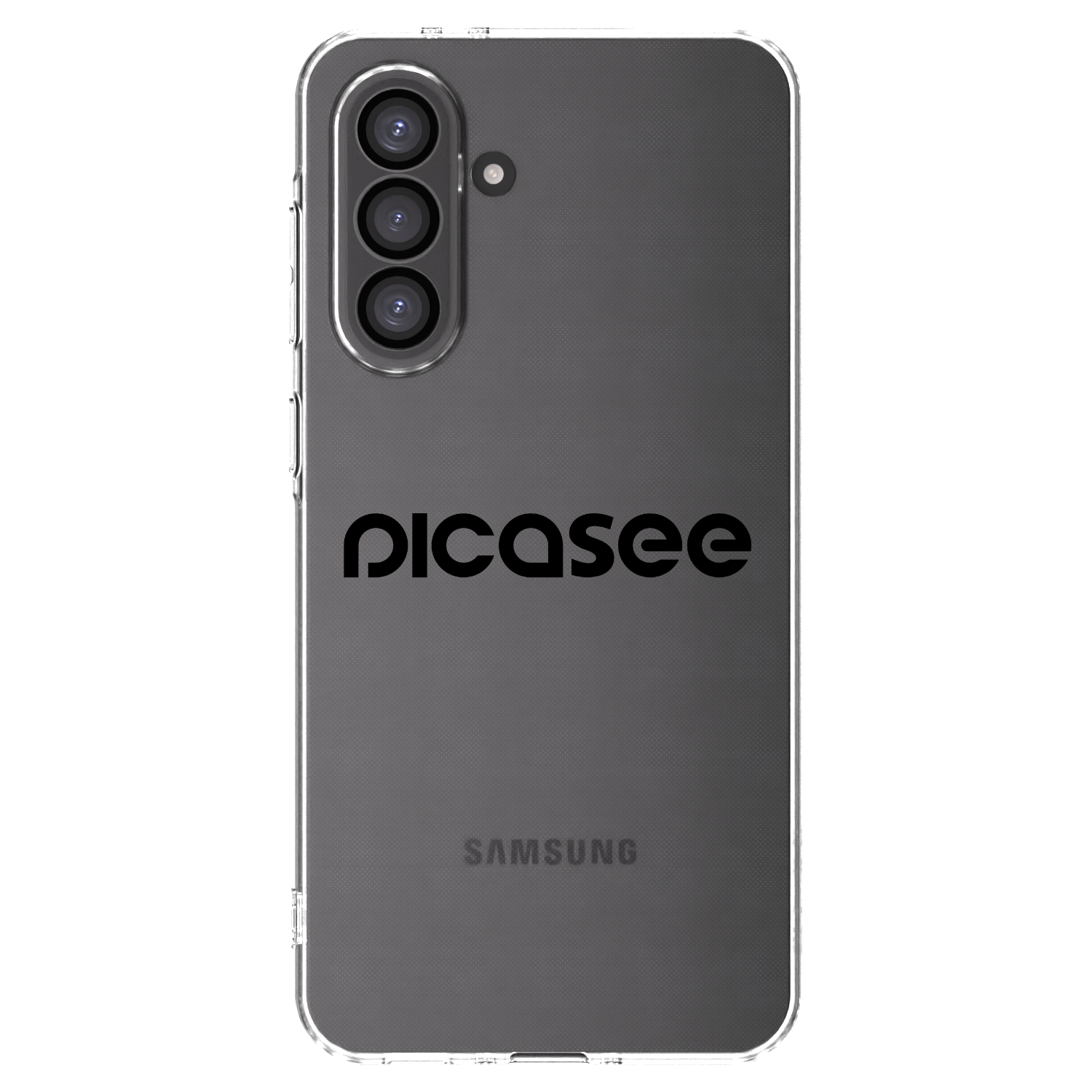 Picasee silikonowe przeźroczyste etui na Samsung Galaxy A36 5G - Picasee - new logo - black