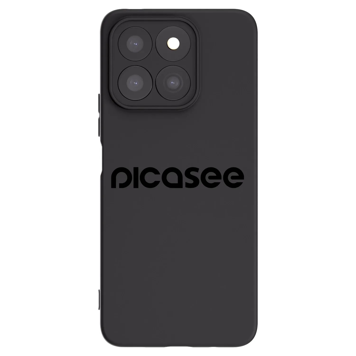 Picasee silikonowe czarne etui na Honor X8c - Picasee - new logo - black