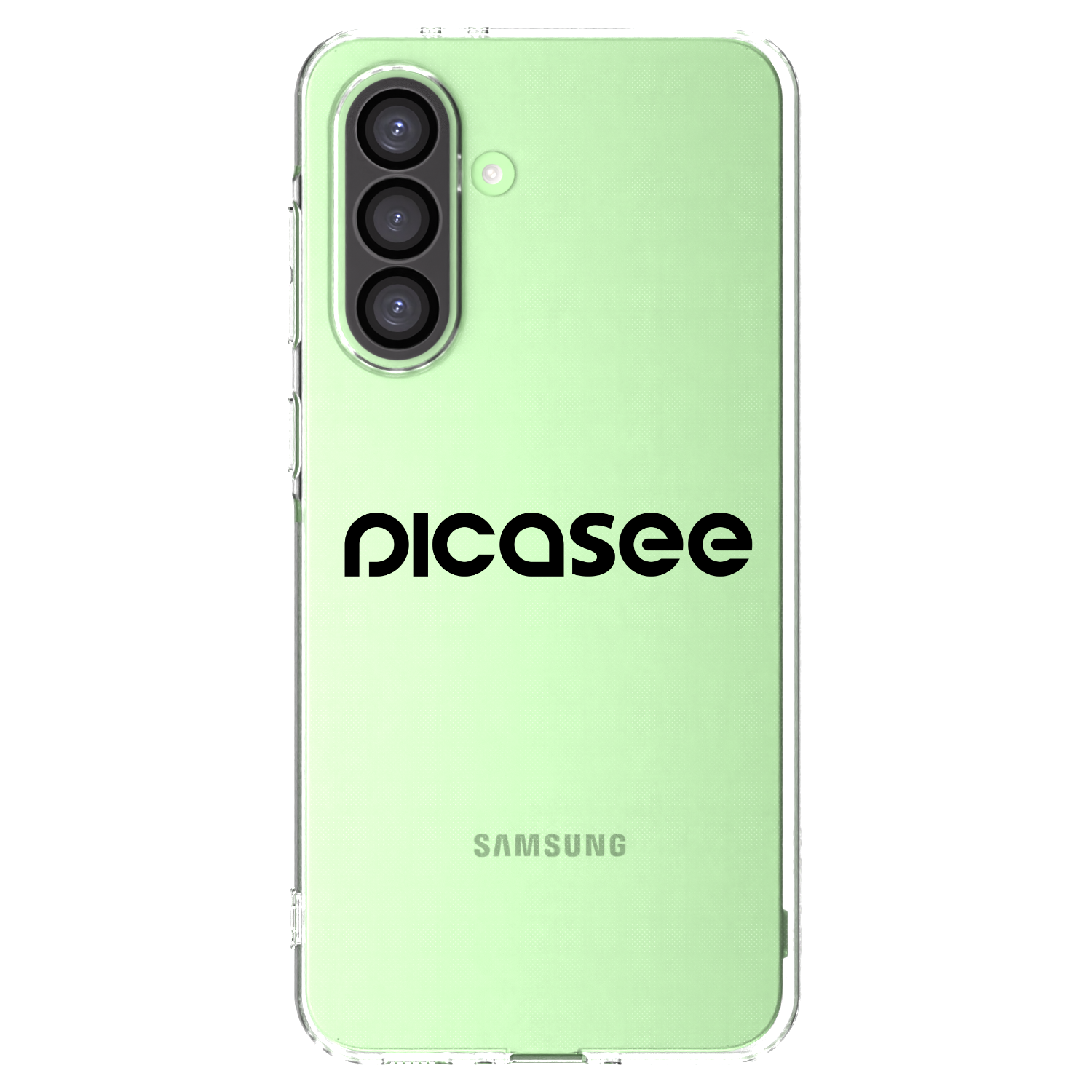 Picasee silikonowe przeźroczyste etui na Samsung Galaxy A26 5G A266B - Picasee - new logo - black