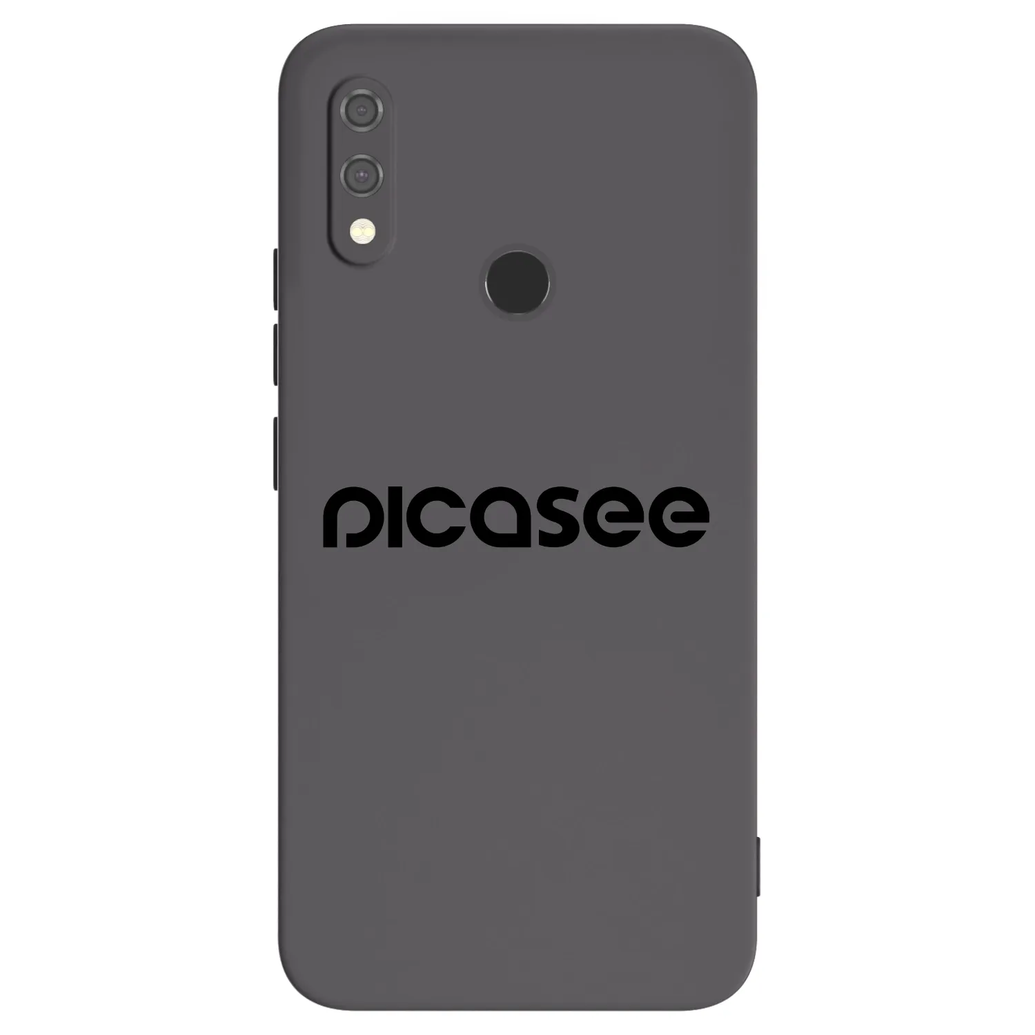 Picasee silikonowe czarne etui na Xiaomi Redmi Note 7 - Picasee - new logo - black