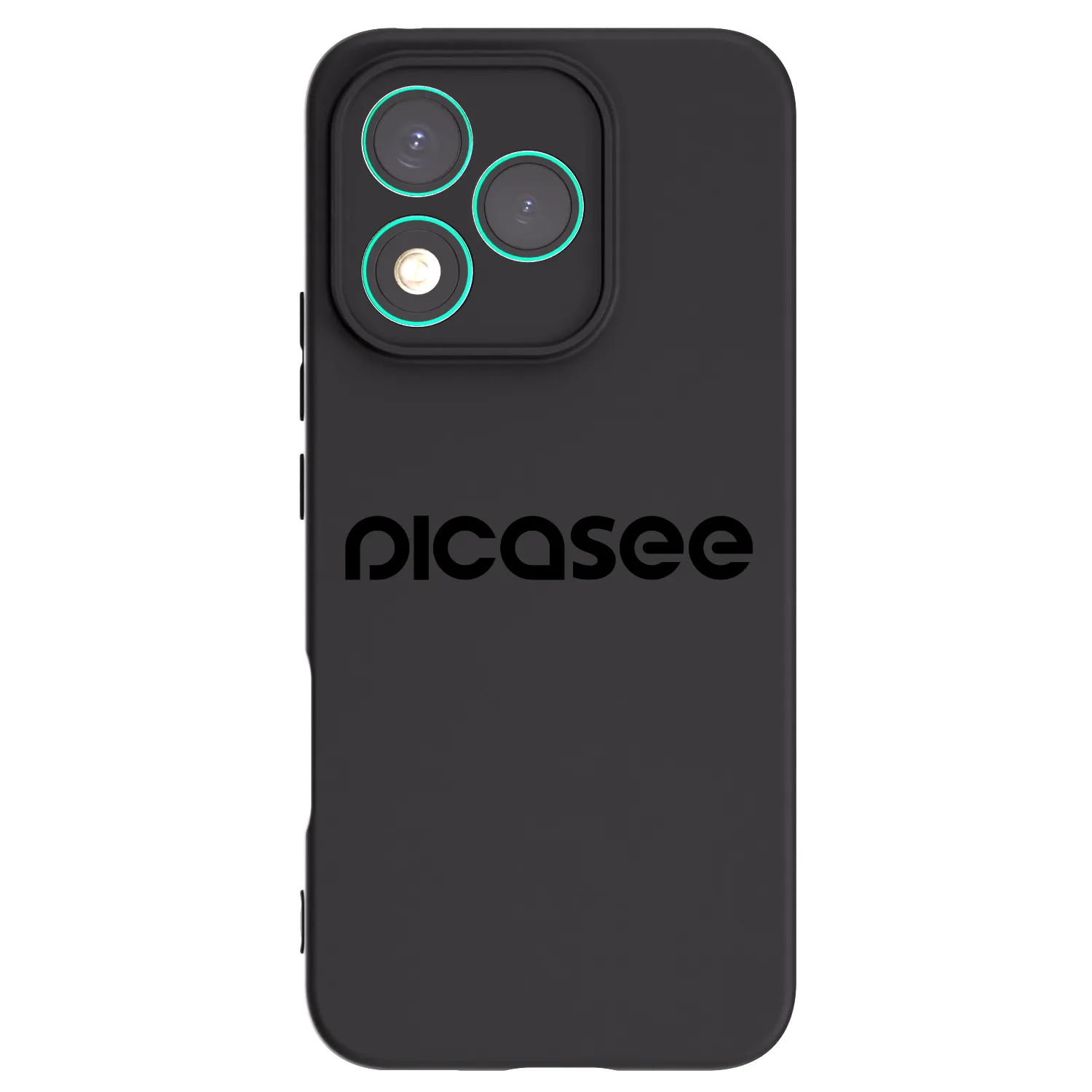 Picasee silikonowe czarne etui na Honor 400 Lite 5G - Picasee - new logo - black