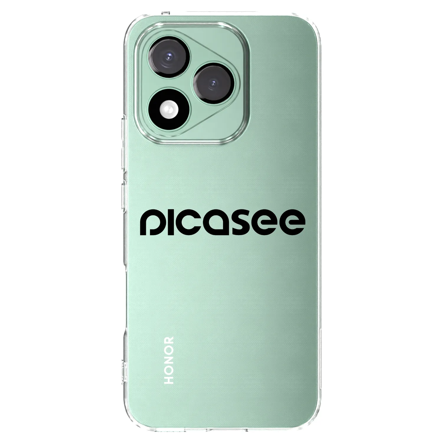 Picasee silikonowe przeźroczyste etui na Honor 400 Lite 5G - Picasee - new logo - black