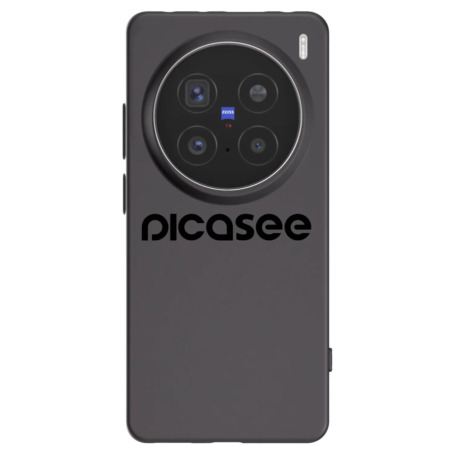 Picasee silikonowe czarne etui na Vivo X200 Pro - Picasee - new logo - black