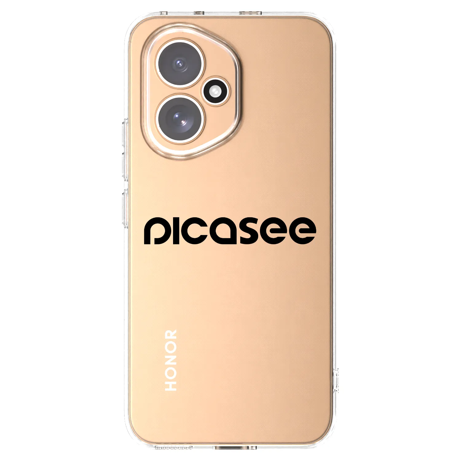 Picasee silikonowe przeźroczyste etui na Honor 400 5G - Picasee - new logo - black