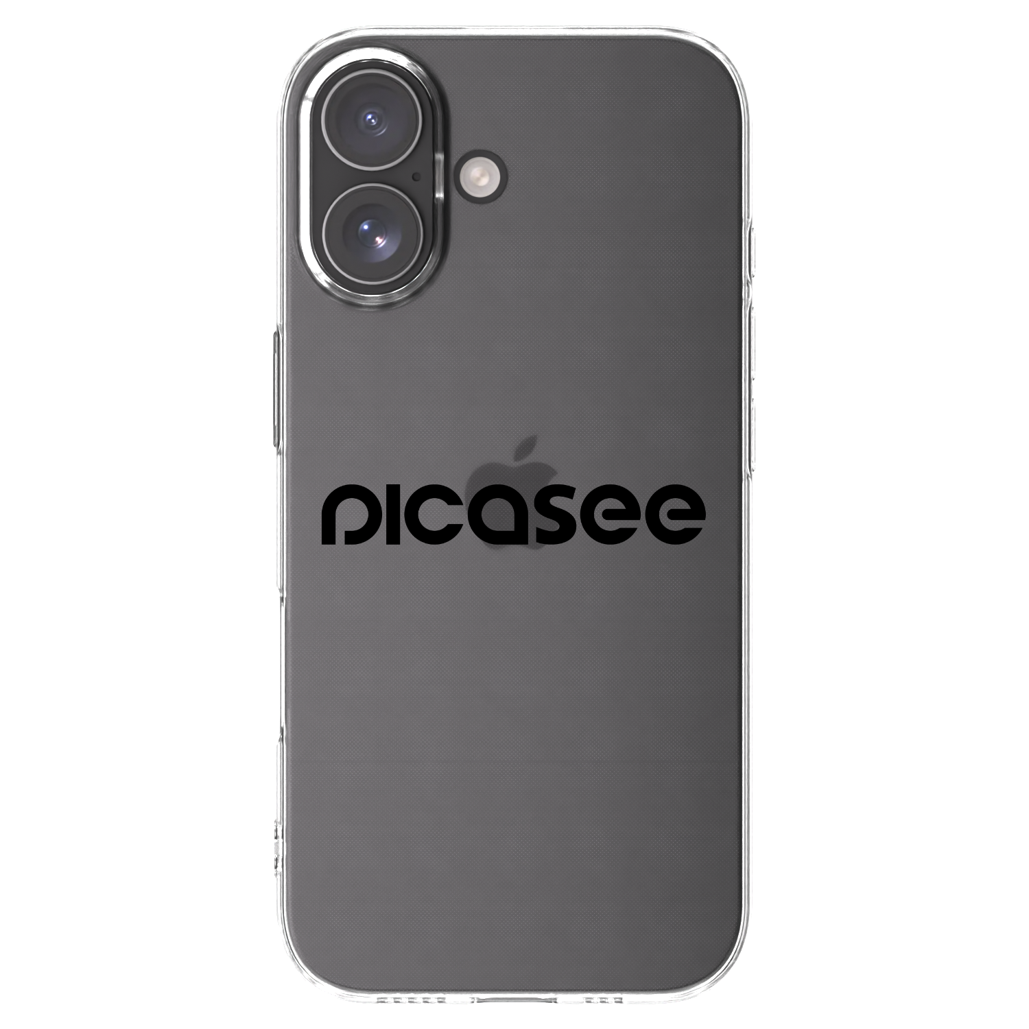 Picasee silikonowe przeźroczyste etui na Apple iPhone 17 - Picasee - new logo - black