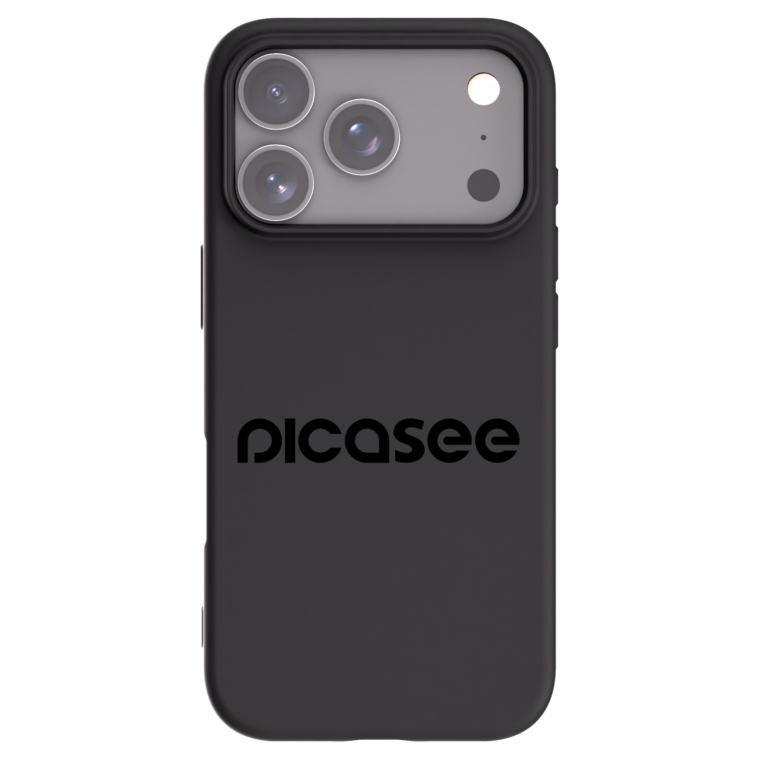 Picasee silikonowe czarne etui na Apple iPhone 17 Pro - Picasee - new logo - black