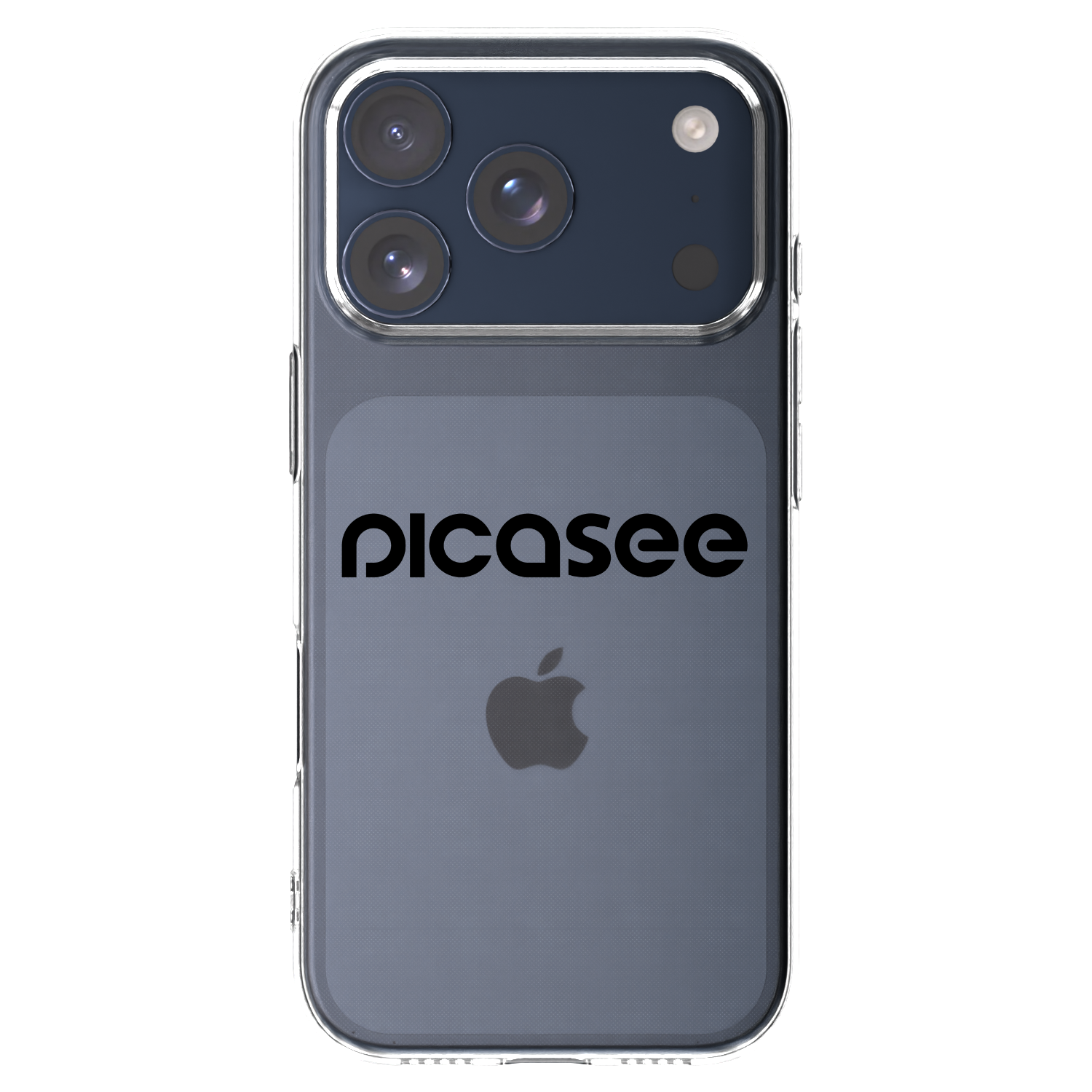 Picasee silikonowe przeźroczyste etui na Apple iPhone 17 Pro - Picasee - new logo - black