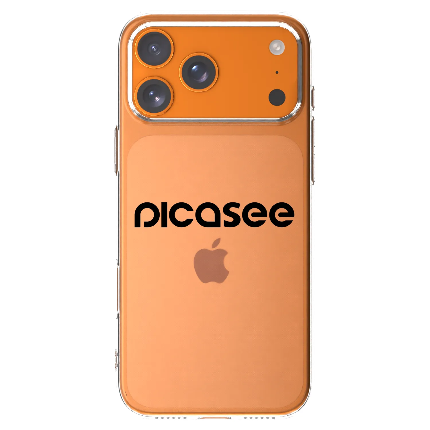 Picasee silikonowe przeźroczyste etui na Apple iPhone 17 Pro Max - Picasee - new logo - black