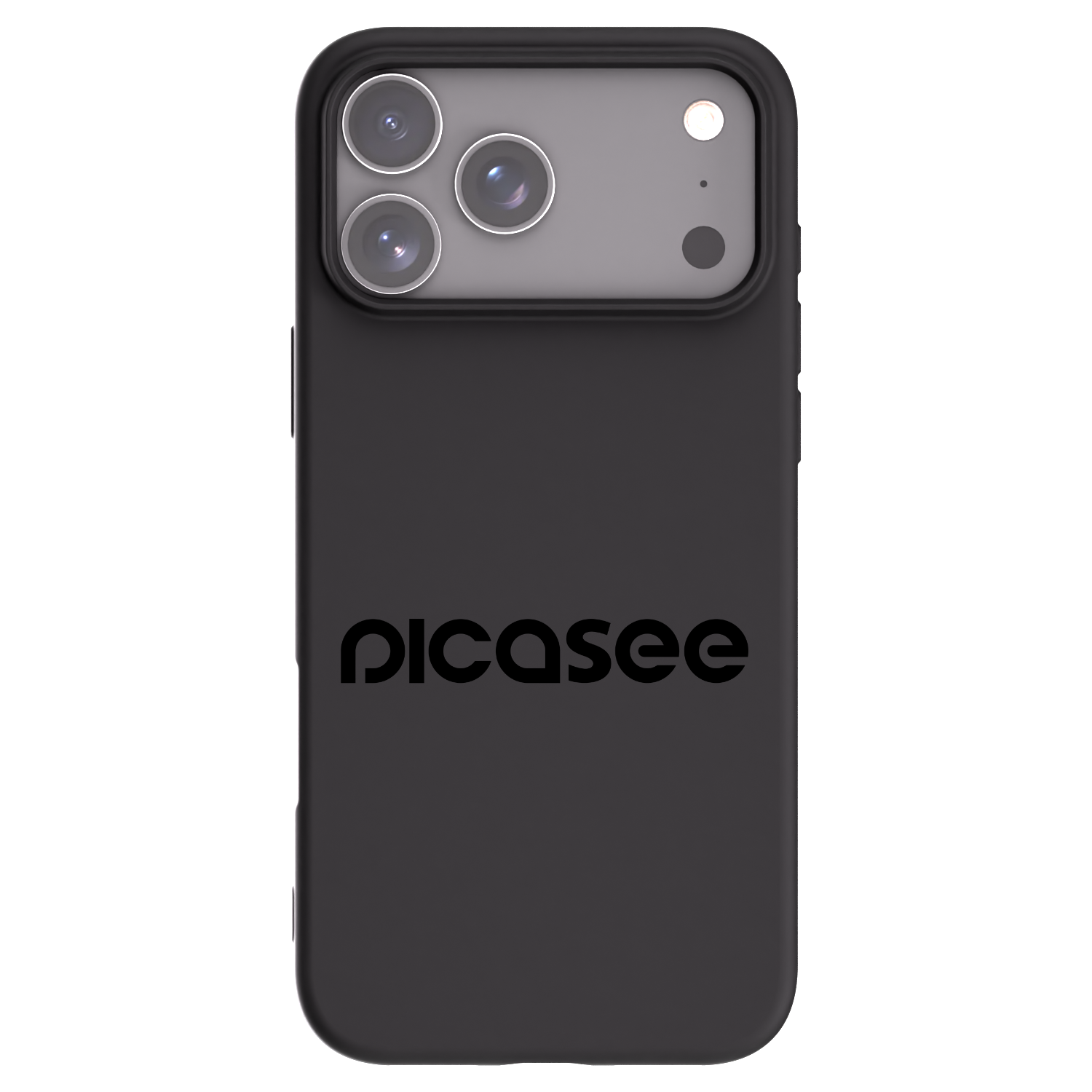 Picasee silikonowe czarne etui na Apple iPhone 17 Pro Max - Picasee - new logo - black