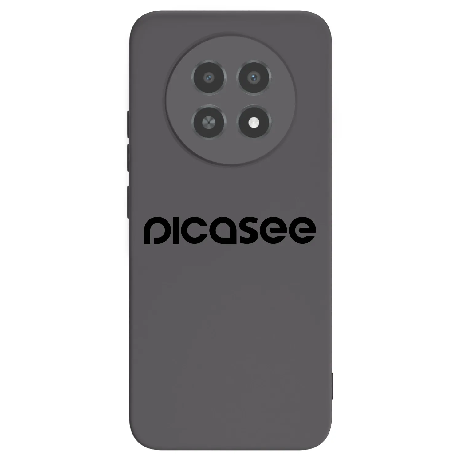 Picasee silikonowe czarne etui na Realme 12X - Picasee - new logo - black