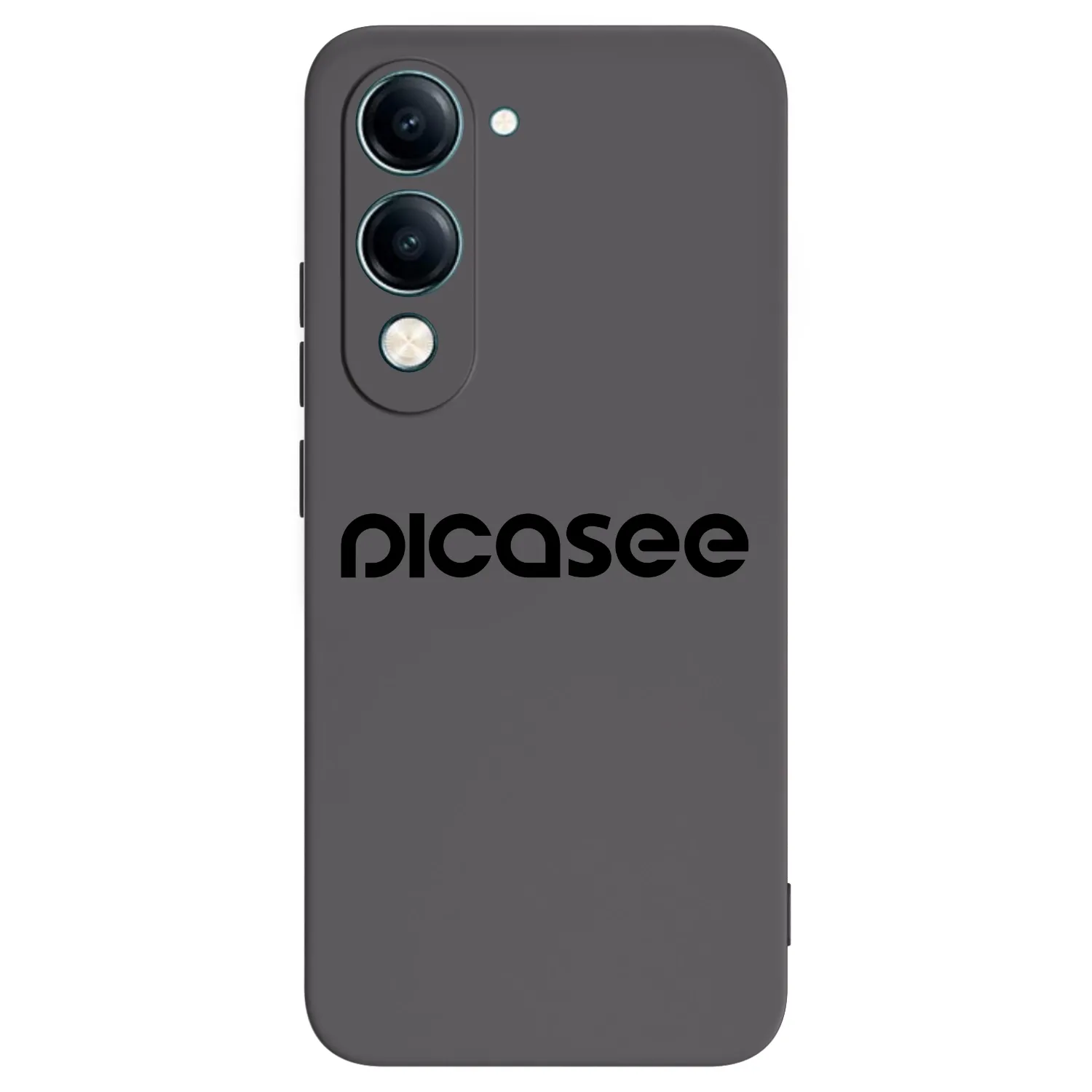 Picasee silikonowe czarne etui na Vivo Y29s 5G - Picasee - new logo - black