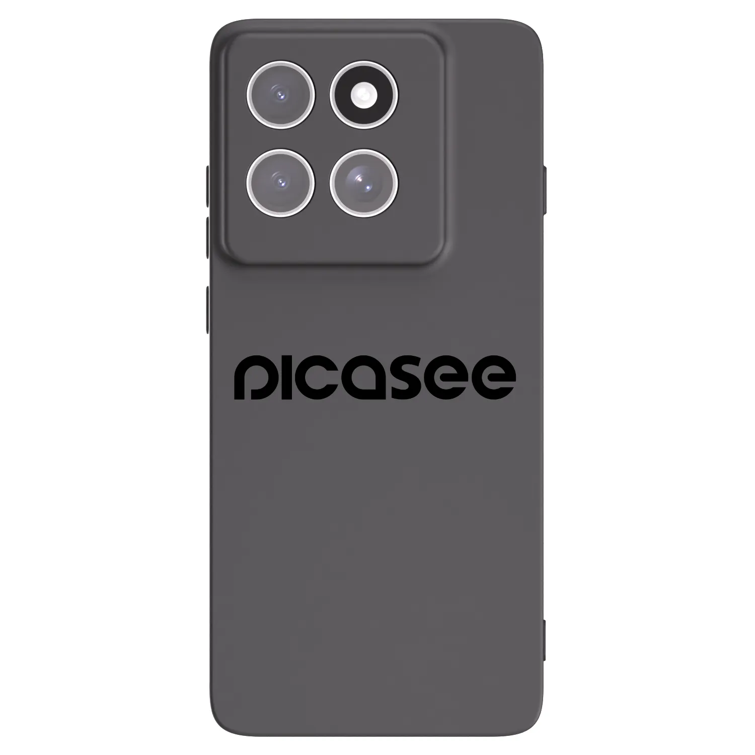 Picasee silikonowe czarne etui na Motorola Edge 60 Fusion - Picasee - new logo - black