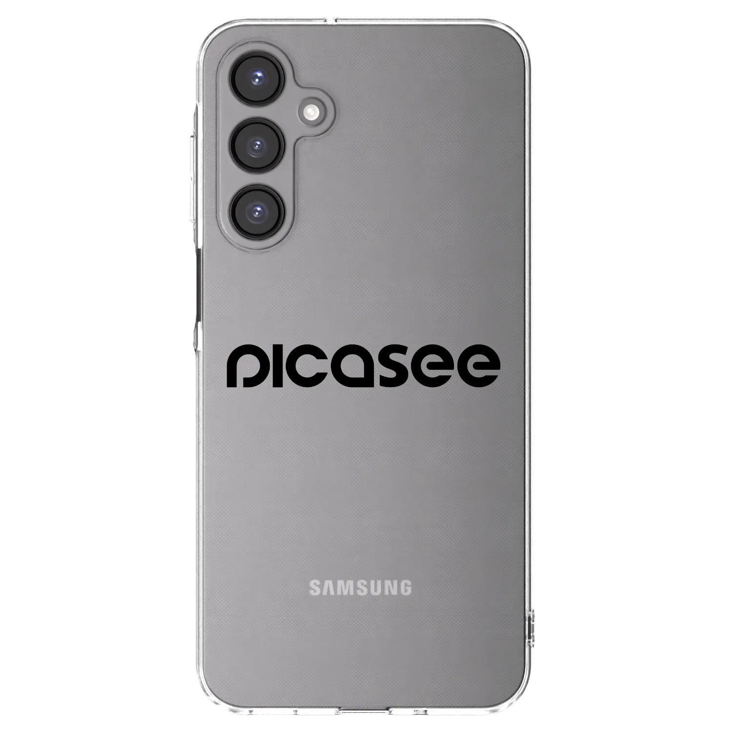 Picasee silikonowe przeźroczyste etui na Samsung Galaxy A16 4G - Picasee - new logo - black
