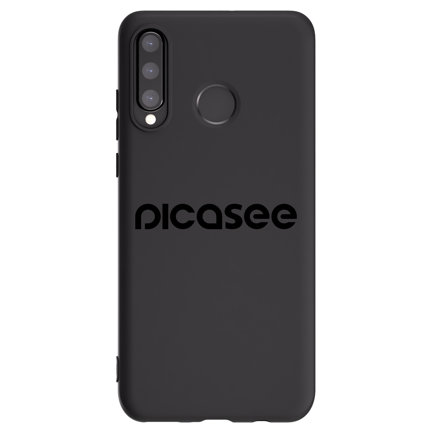 Picasee silikonowe czarne etui na Huawei P30 Lite - Picasee - new logo - black